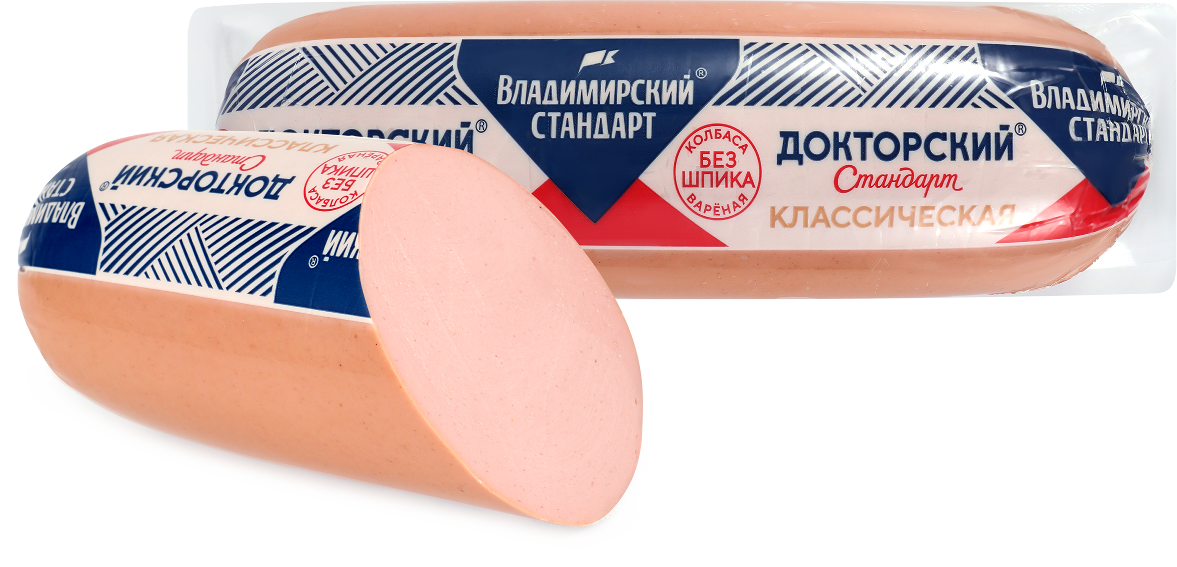 Изображение товара Колбаса вареная ВЛАДИМИРСКИЙ СТАНДАРТ Классическая, весовая, Россия Изображение товара Колбаса вареная ВЛАДИМИРСКИЙ СТАНДАРТ Классическая, весовая, Россия