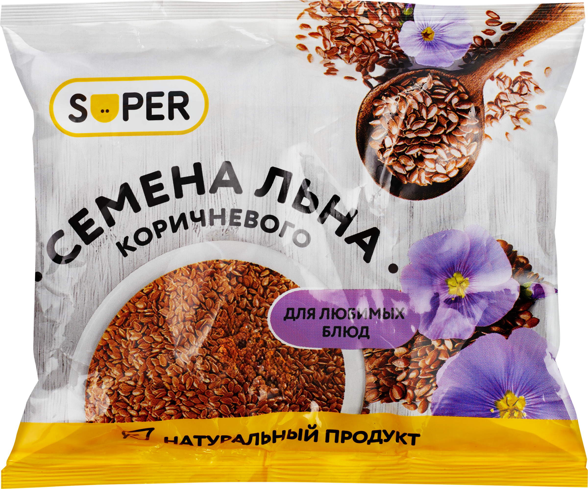 Изображение товара Семена льна коричневые SUPER 100г - натуральный источник Омега-3 и клетчатки Изображение товара Семена льна коричневые SUPER 100г - натуральный источник Омега-3 и клетчатки