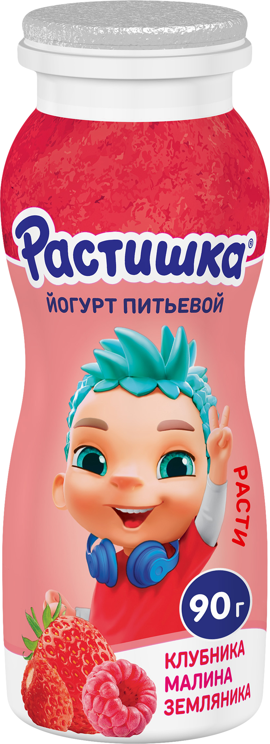 Изображение товара Йогурт питьевой РАСТИШКА Клубника, малина, земляника 1,6%, без змж, 90г Изображение товара Йогурт питьевой РАСТИШКА Клубника, малина, земляника 1,6%, без змж, 90г