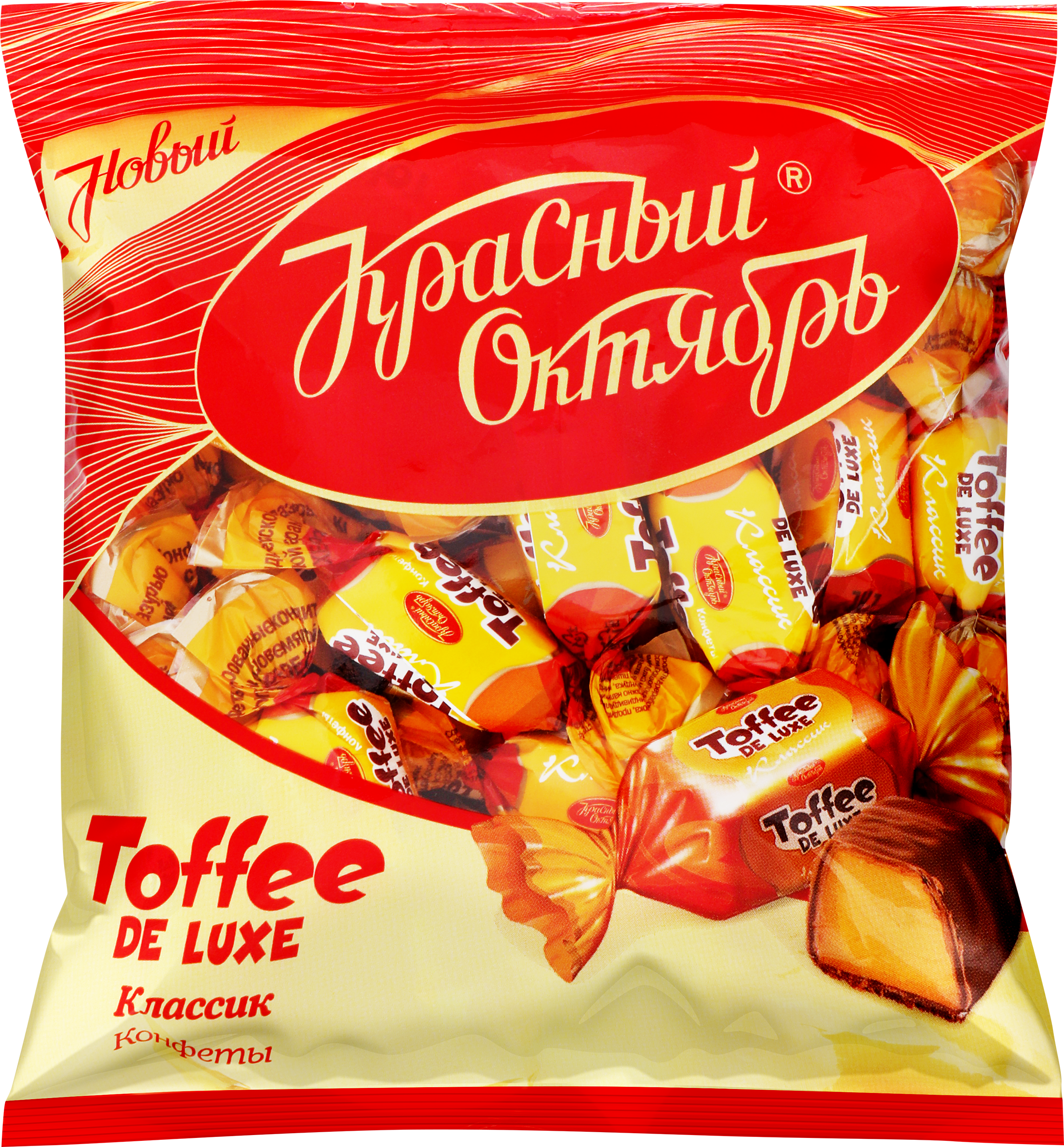Изображение товара Конфеты Toffee de luxe классик 250г КРАСНЫЙ ОКТЯБРЬ шоколадные ирисные карамели мягкие Изображение товара Конфеты Toffee de luxe классик 250г КРАСНЫЙ ОКТЯБРЬ шоколадные ирисные карамели мягкие