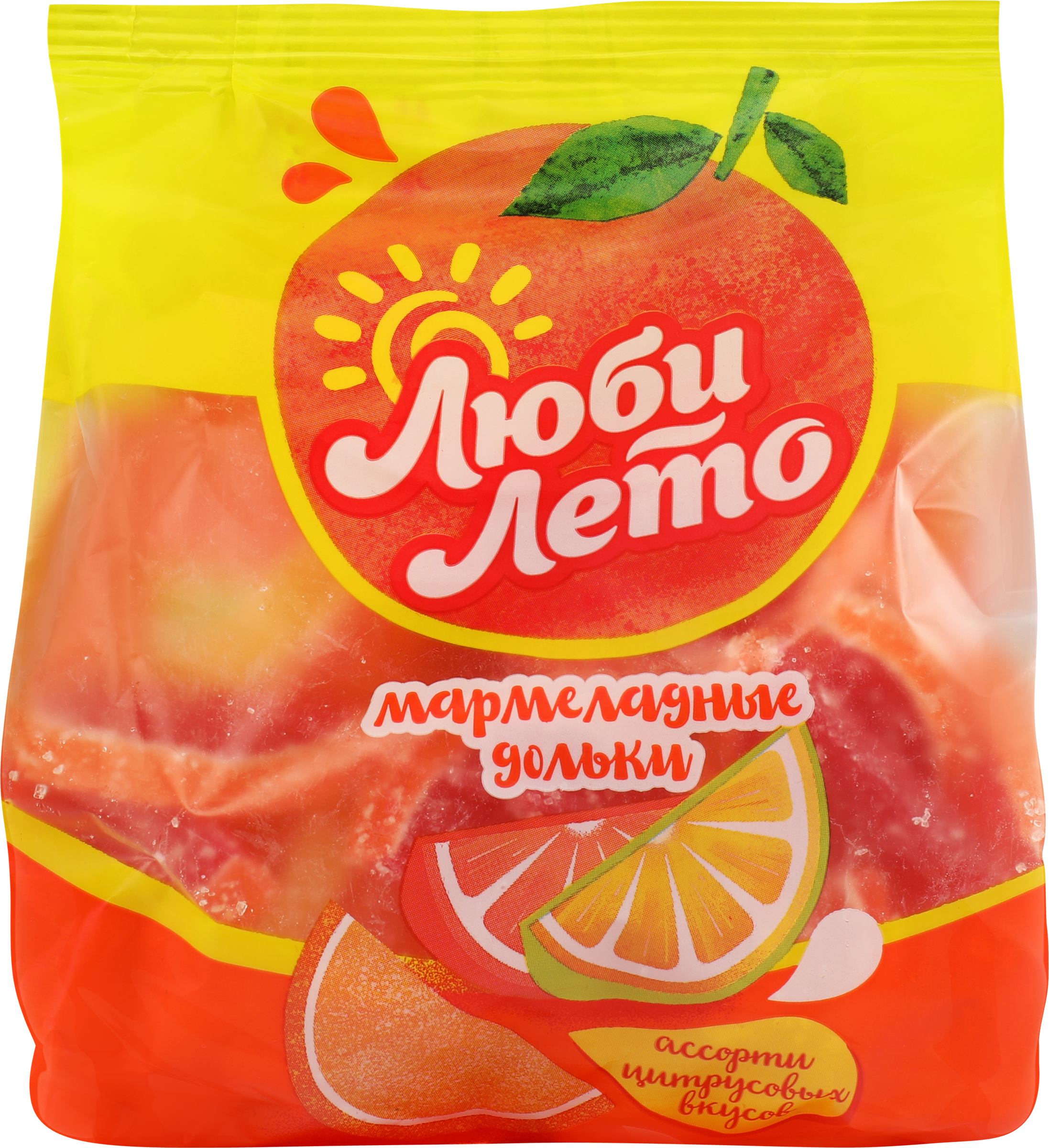 Изображение товара Мармелад желейный ЛЮБИ ЛЕТО Ассорти цитрусовых с натуральными ароматами