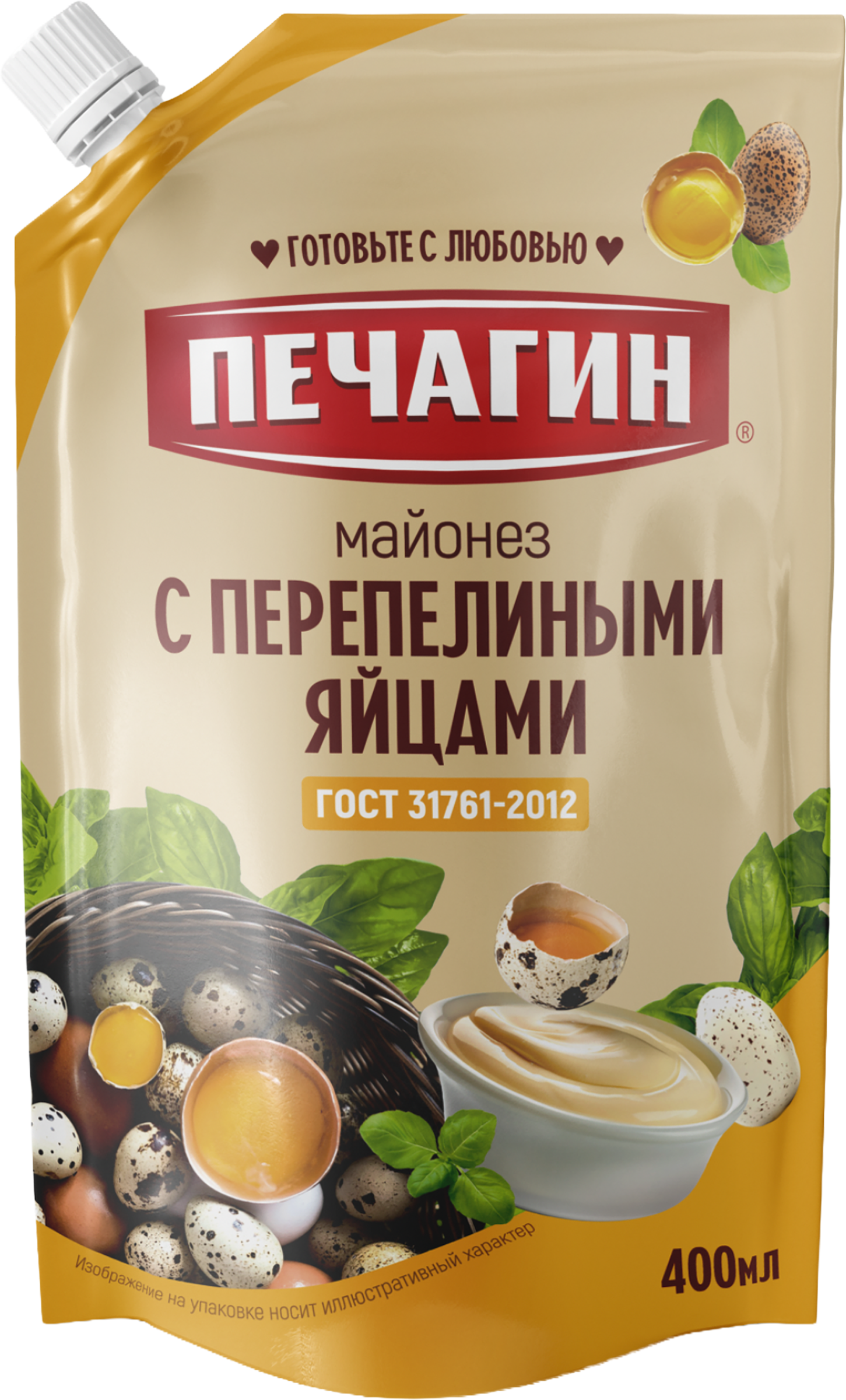 Изображение товара Майонез ПЕЧАГИН с перепелиными яйцами 50% 400мл - натуральный соус высокого качества Изображение товара Майонез ПЕЧАГИН с перепелиными яйцами 50% 400мл - натуральный соус высокого качества