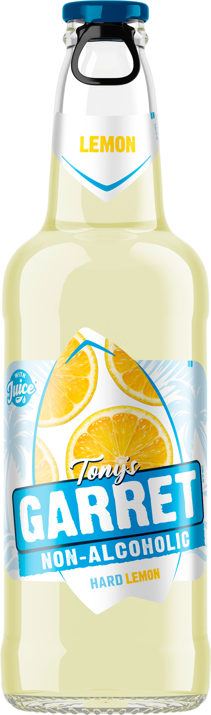 Изображение товара Напиток пивной безалкогольный TONY'S GARRET Hard Lemon Non alcoholic пастеризованный 0,5%, 0.4л Изображение товара Напиток пивной безалкогольный TONY'S GARRET Hard Lemon Non alcoholic пастеризованный 0,5%, 0.4л