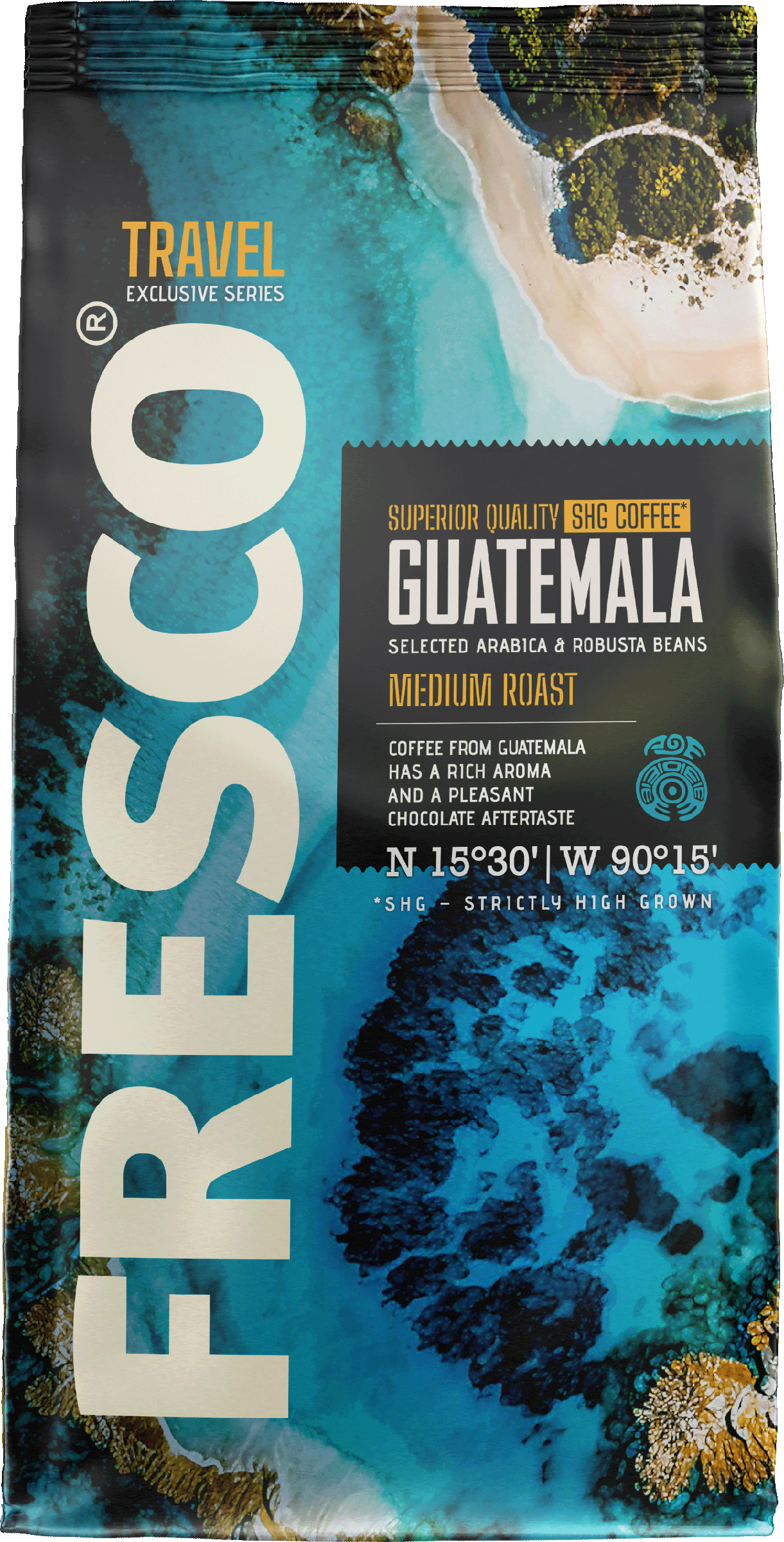 Изображение товара Кофе зерновой FRESCO Guatemala 900г натуральный среднеобжаренный Изображение товара Кофе зерновой FRESCO Guatemala 900г натуральный среднеобжаренный
