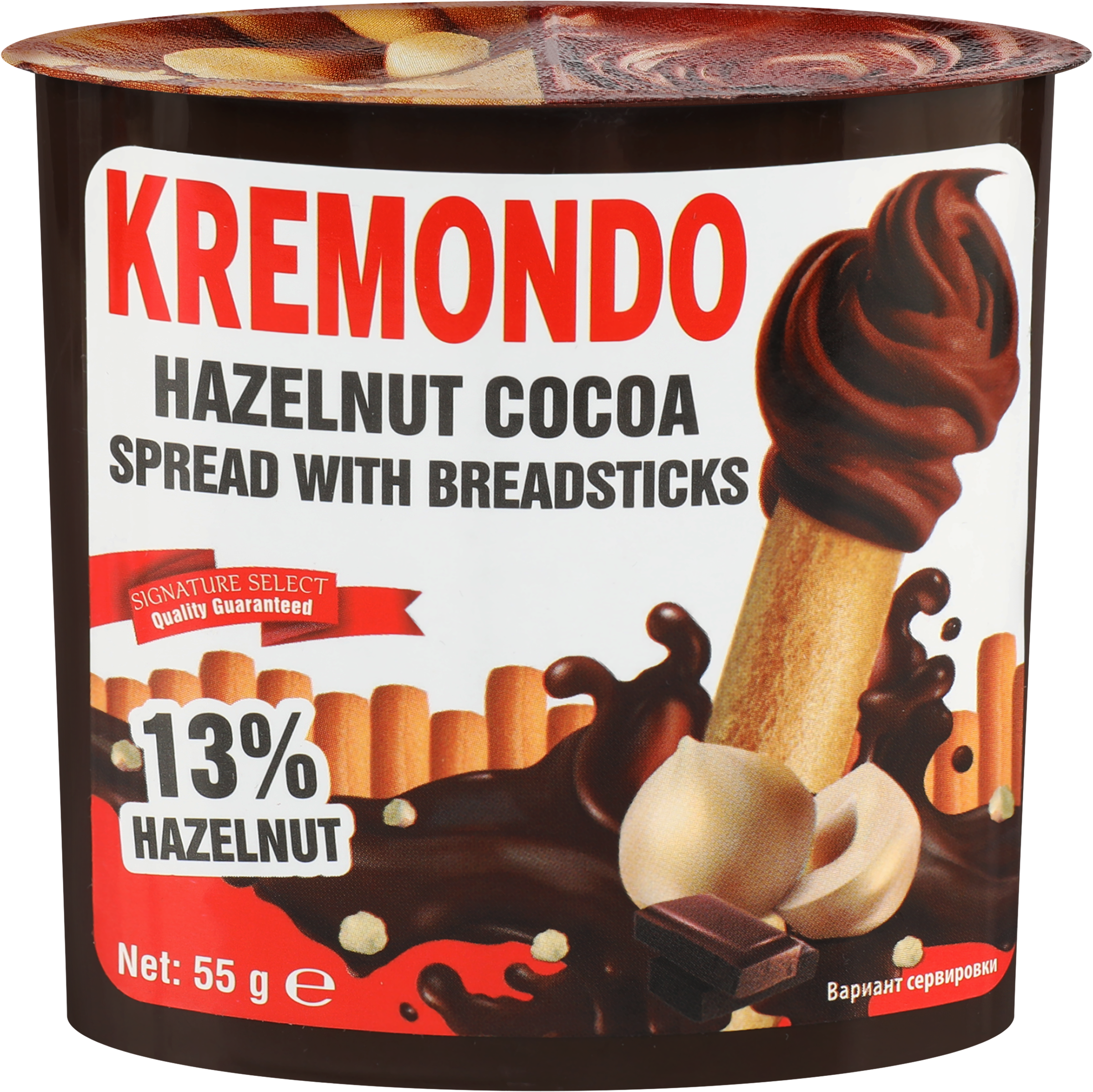 Изображение товара Паста ореховая KREMONDO с хлебными палочками - вкусное и удобное лакомство Изображение товара Паста ореховая KREMONDO с хлебными палочками - вкусное и удобное лакомство