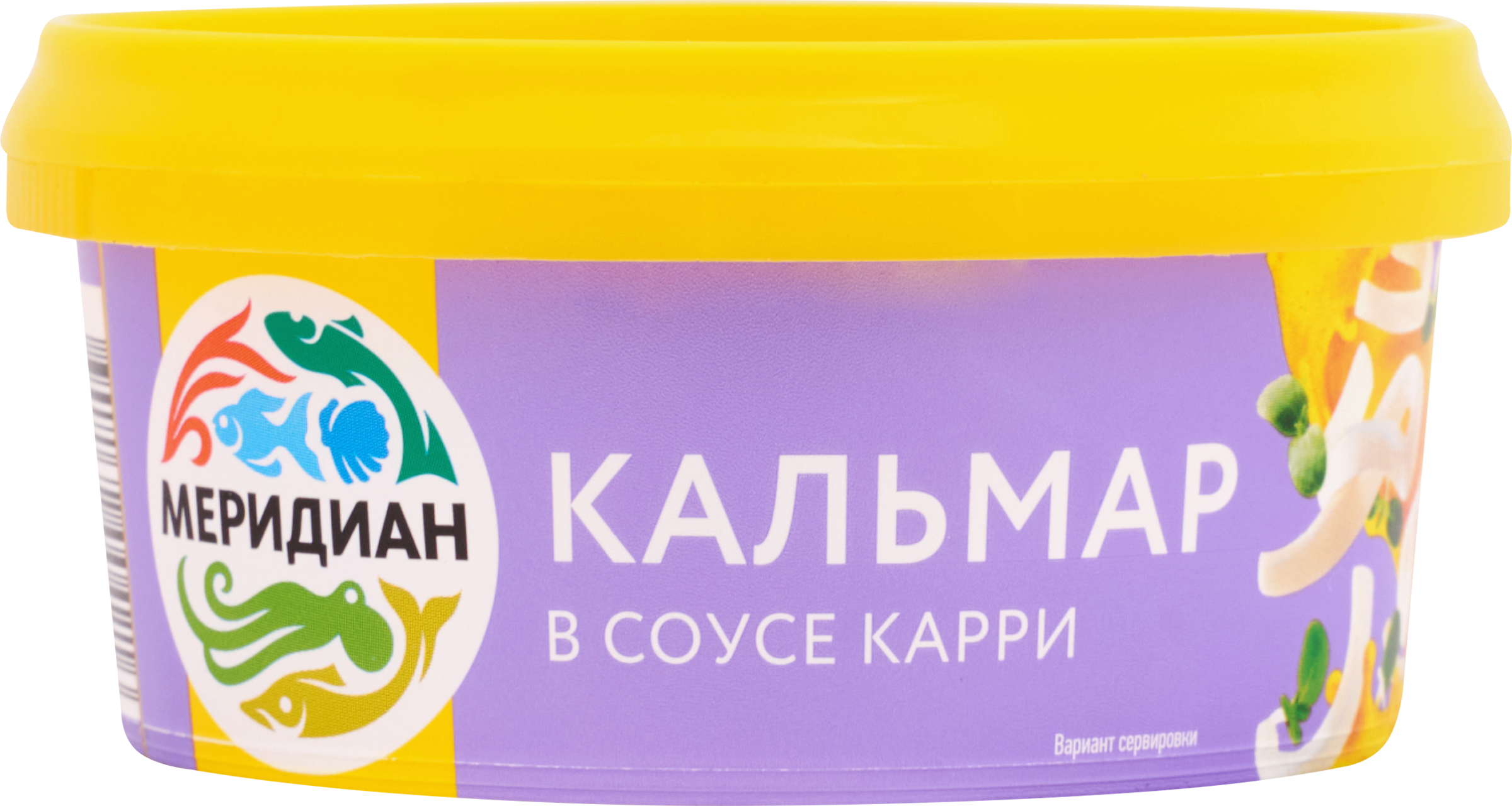 Изображение товара Кальмар в соусе карри МЕРИДИАН в соломке, 180г - вкусный морепродукт для закуски Изображение товара Кальмар в соусе карри МЕРИДИАН в соломке, 180г - вкусный морепродукт для закуски