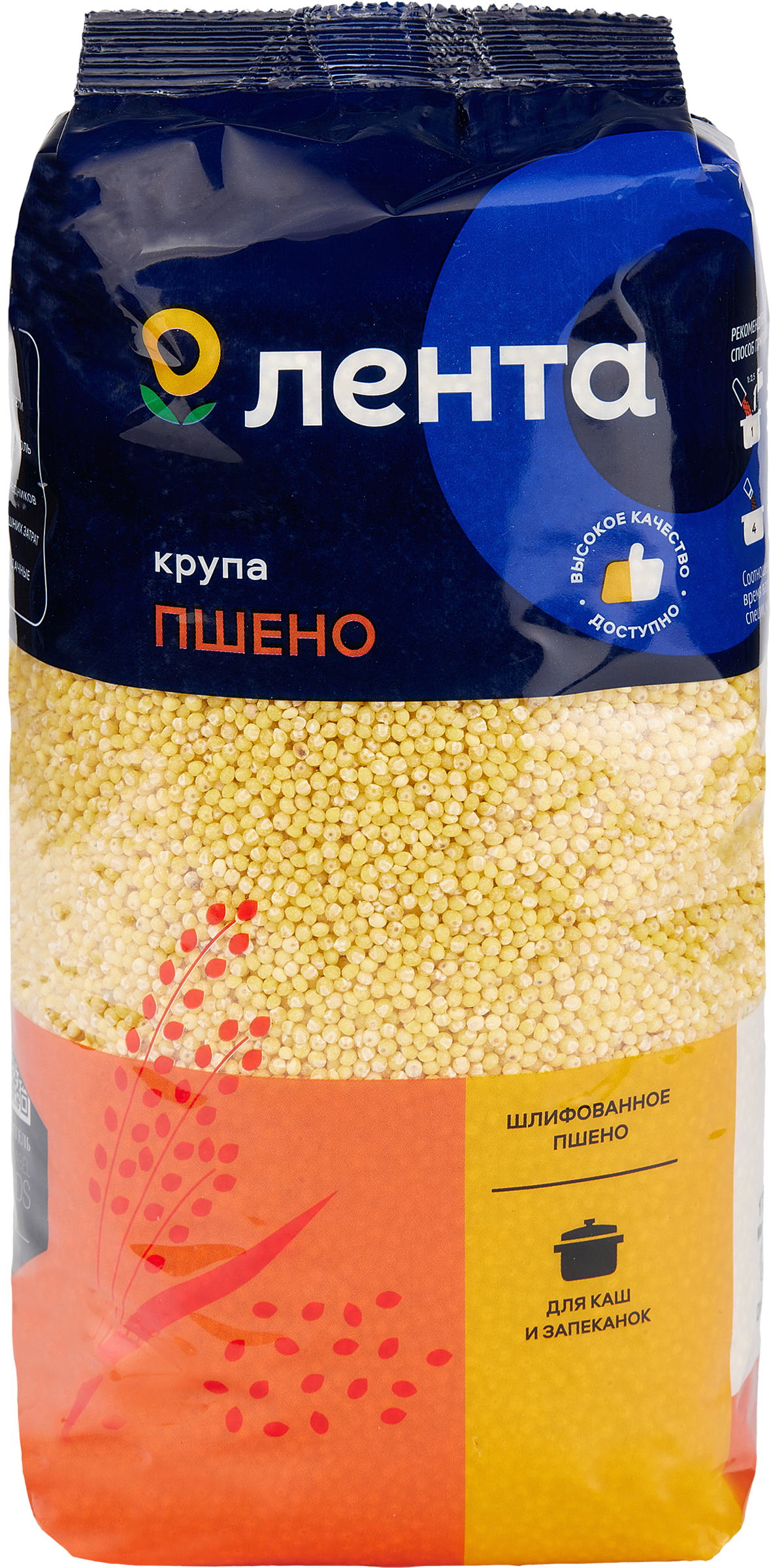 Изображение товара Пшено ЛЕНТА, 1кг Изображение товара Пшено ЛЕНТА, 1кг