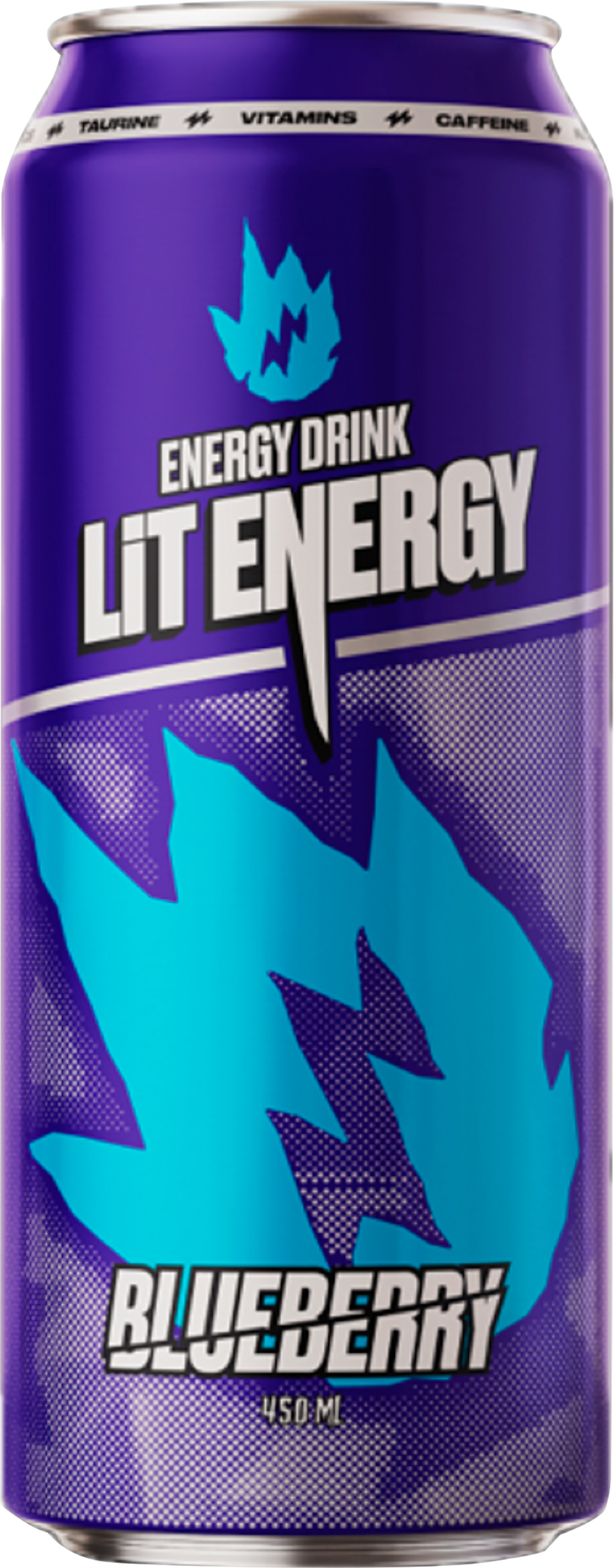 Изображение товара Напиток энергетический LIT ENERGY Blueberry со вкусом черники газированный, 0.45л