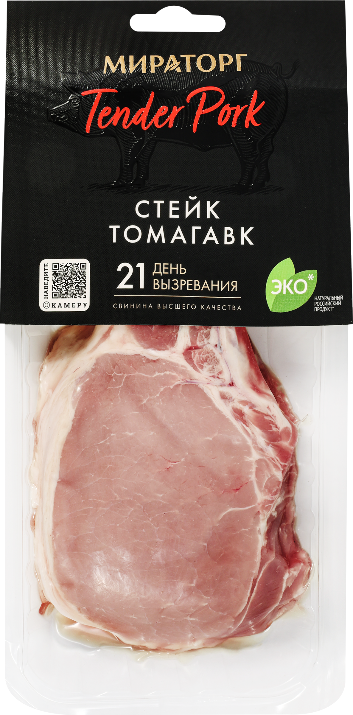 Изображение товара Стейк свиной МИРАТОРГ Tender Pork Томагавк 360 г категория Б Изображение товара Стейк свиной МИРАТОРГ Tender Pork Томагавк 360 г категория Б
