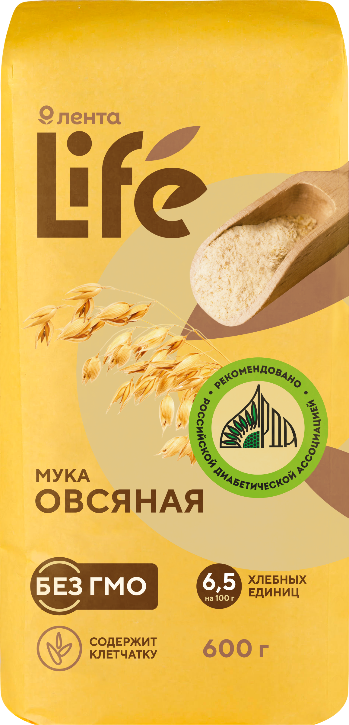 Изображение товара Мука овсяная ЛЕНТА LIFE, 600г Изображение товара Мука овсяная ЛЕНТА LIFE, 600г