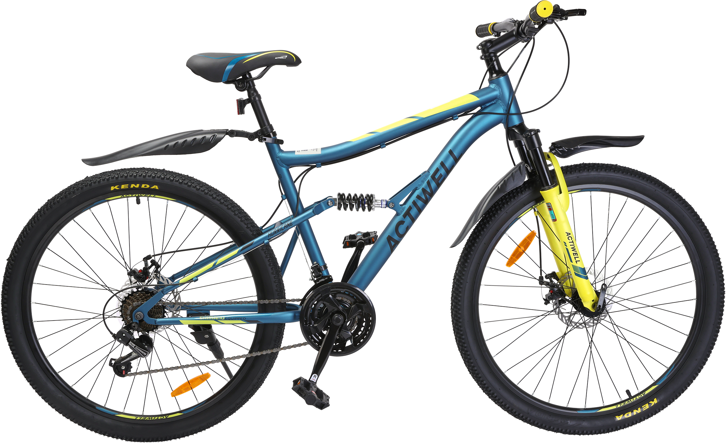 Изображение товара Велосипед горный ACTIWELL Hurricane, колеса 27,5" алюминиевая рама 21 скорость, в ассортименте, Арт. HUR26AL-U