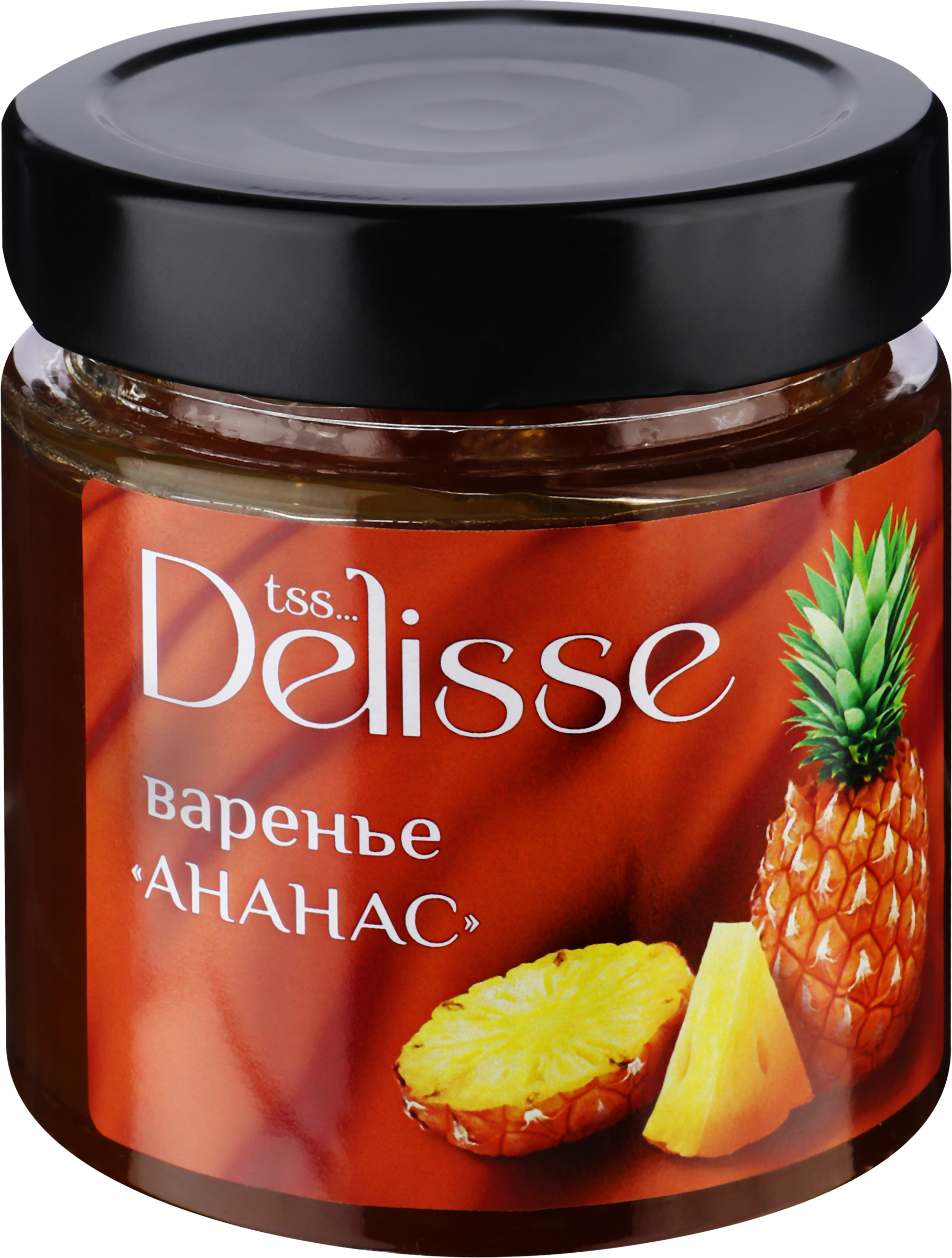 Изображение товара Варенье DELISSE Ананас 200г - натуральный ананасовый десерт Изображение товара Варенье DELISSE Ананас 200г - натуральный ананасовый десерт