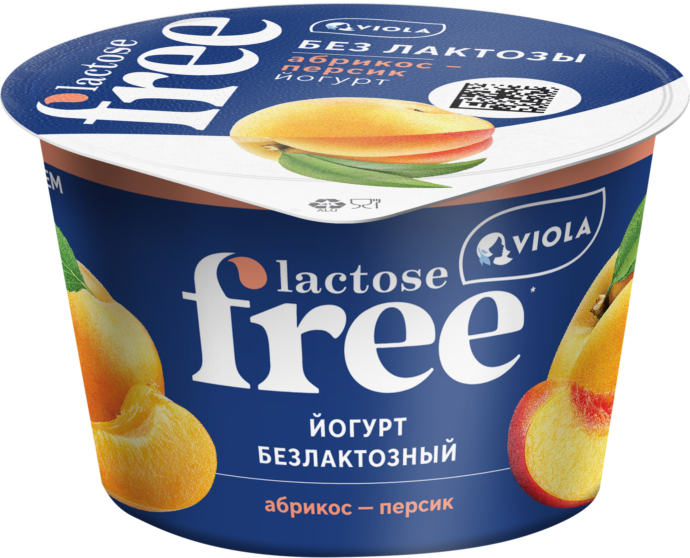Изображение товара Йогурт VIOLA Free Абрикос, персик безлактозный 2,7% 180г Изображение товара Йогурт VIOLA Free Абрикос, персик безлактозный 2,7% 180г