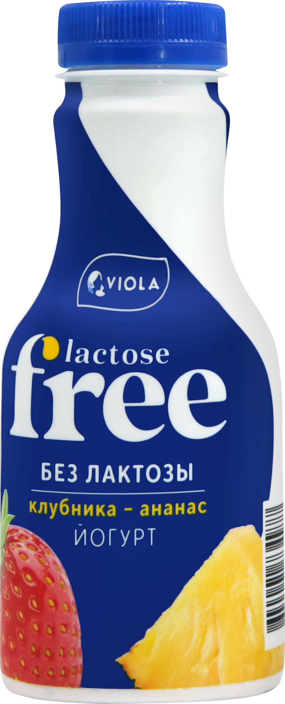 Изображение товара Йогурт питьевой VIOLA Free Клубника и Ананас безлактозный 270г Изображение товара Йогурт питьевой VIOLA Free Клубника и Ананас безлактозный 270г