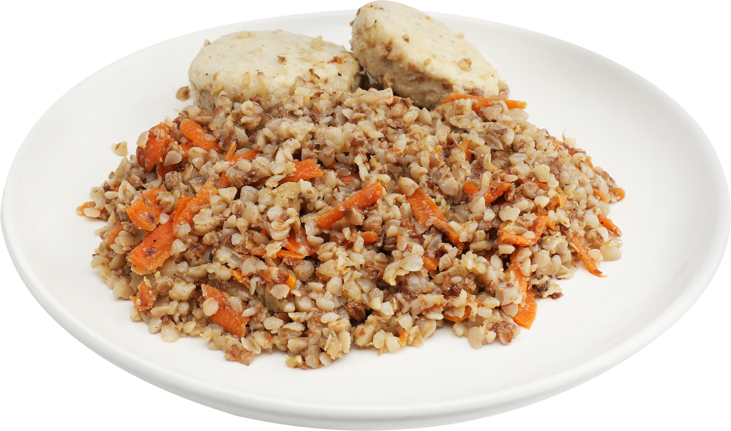 Изображение товара Биточки паровые с гречкой и овощами 250г ВКУСНО ЖИТЬ быстрое питание