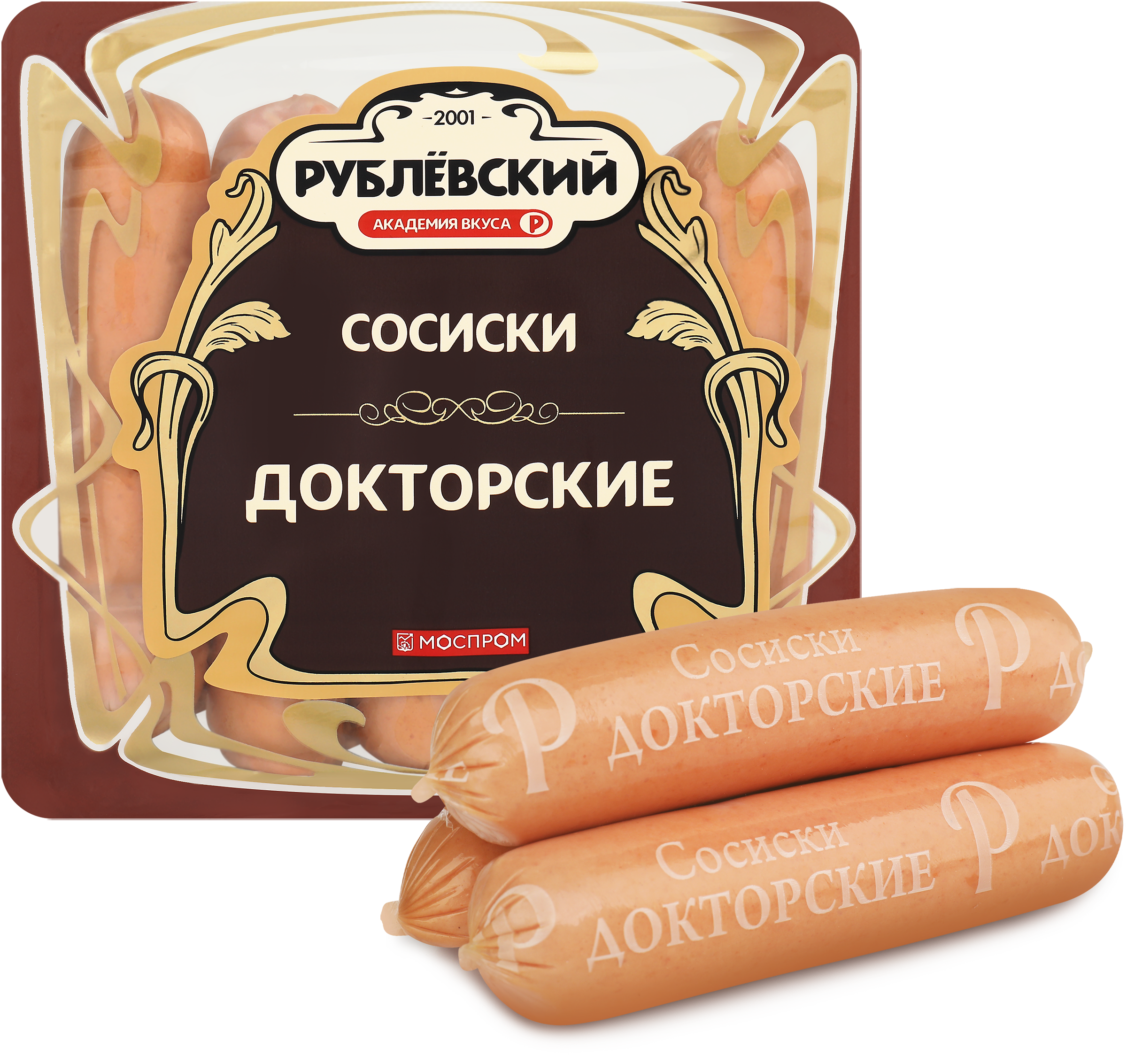 Изображение товара Мясные сосиски РУБЛЁВСКИЙ Докторские из говядины и свинины 430г Изображение товара Мясные сосиски РУБЛЁВСКИЙ Докторские из говядины и свинины 430г