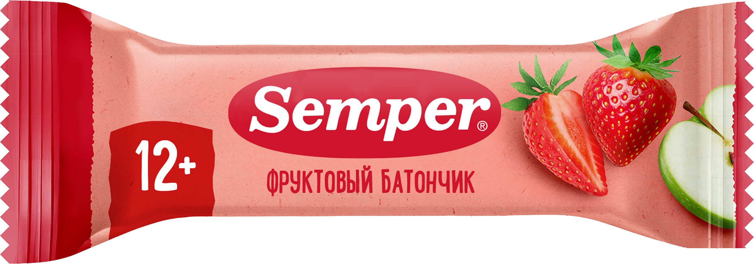 Изображение товара Детский фруктово-ягодный батончик SEMPER Яблоко и клубника 15г с 12 месяцев Изображение товара Детский фруктово-ягодный батончик SEMPER Яблоко и клубника 15г с 12 месяцев