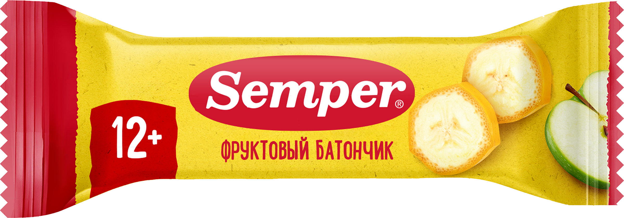 Изображение товара Детский фруктовый батончик SEMPER Яблоко и банан, с 12 месяцев, 15г Изображение товара Детский фруктовый батончик SEMPER Яблоко и банан, с 12 месяцев, 15г