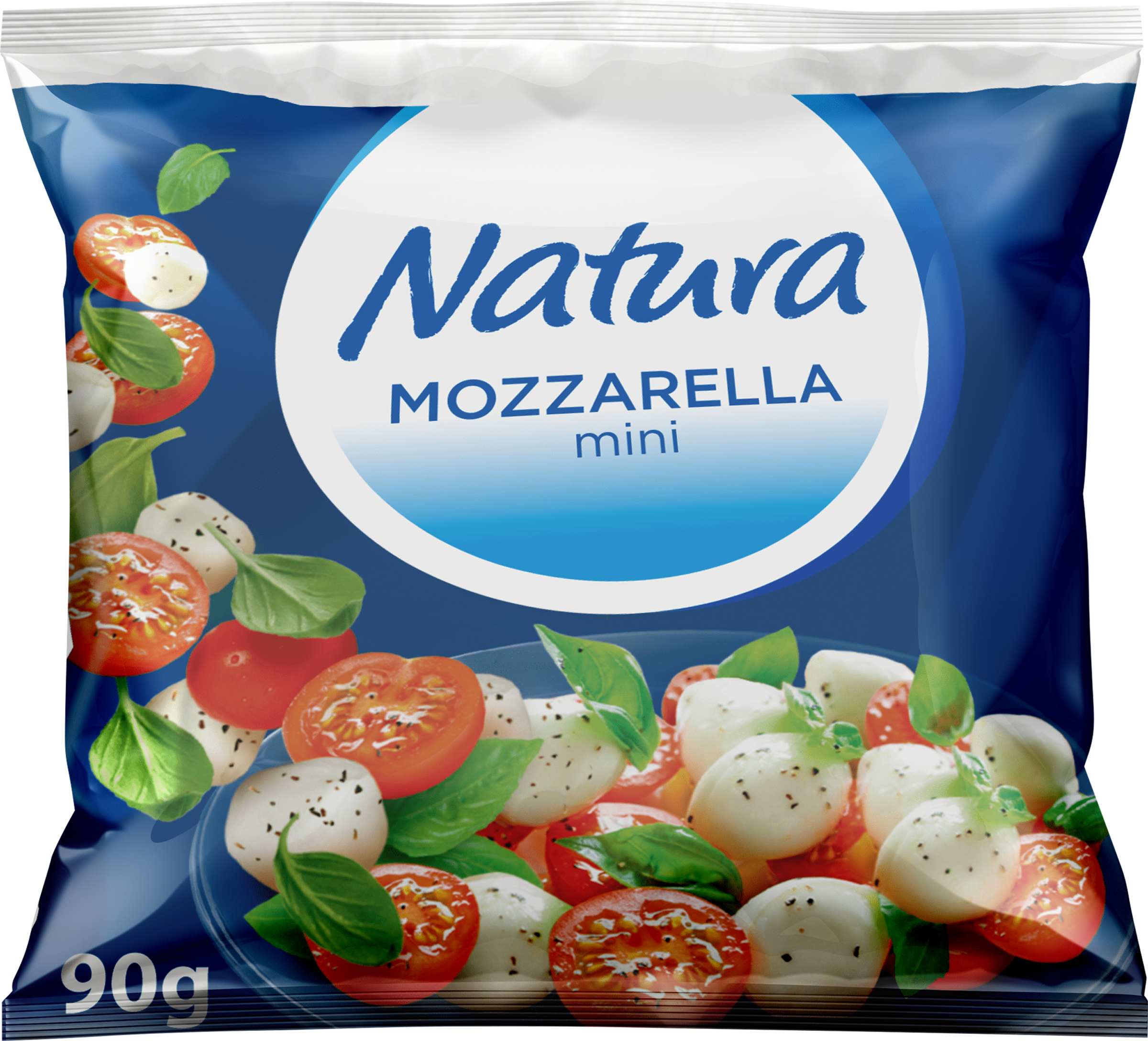 Изображение товара Сыр NATURA Моцарелла мини 45%, 90г Изображение товара Сыр NATURA Моцарелла мини 45%, 90г