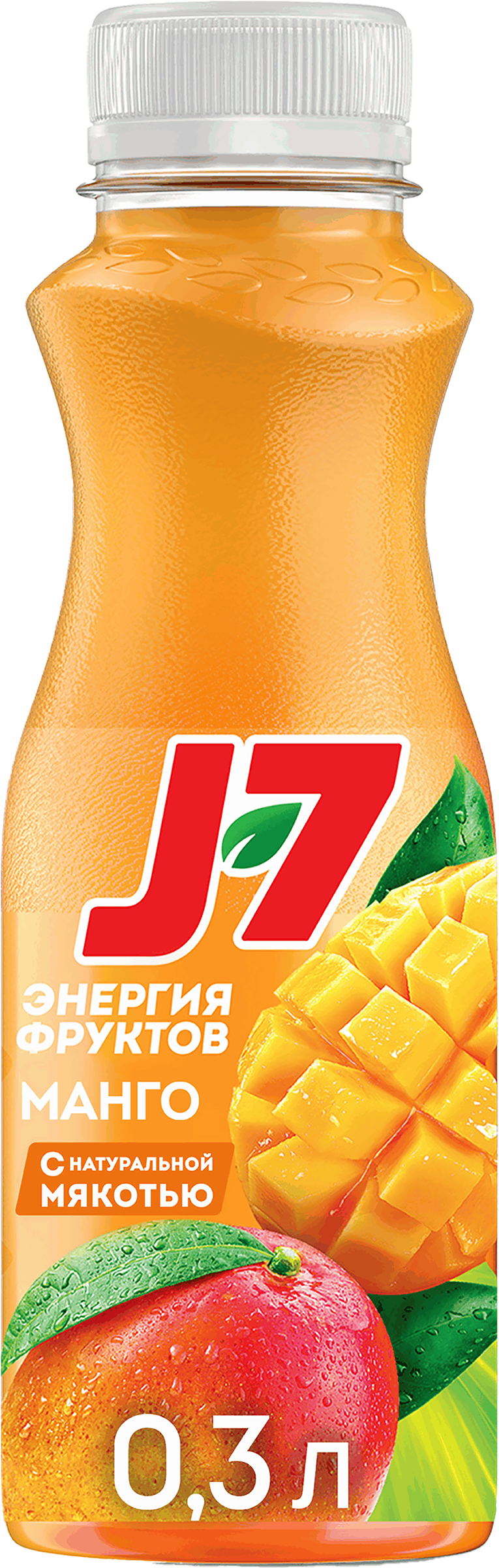 Изображение товара Нектар J7 из манго с мякотью, 0.3л