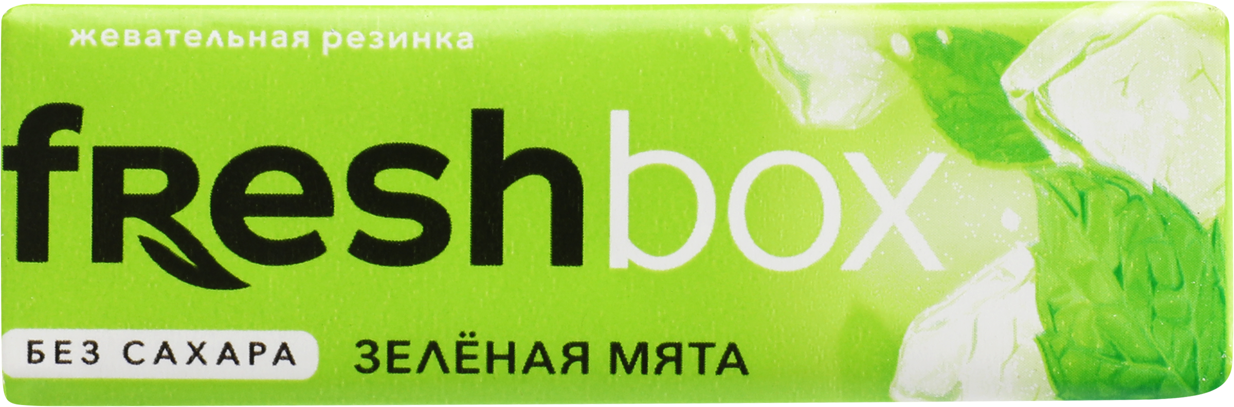Изображение товара Жевательная резинка FRESHBOX без сахара со вкусом мяты, 12,65г Изображение товара Жевательная резинка FRESHBOX без сахара со вкусом мяты, 12,65г