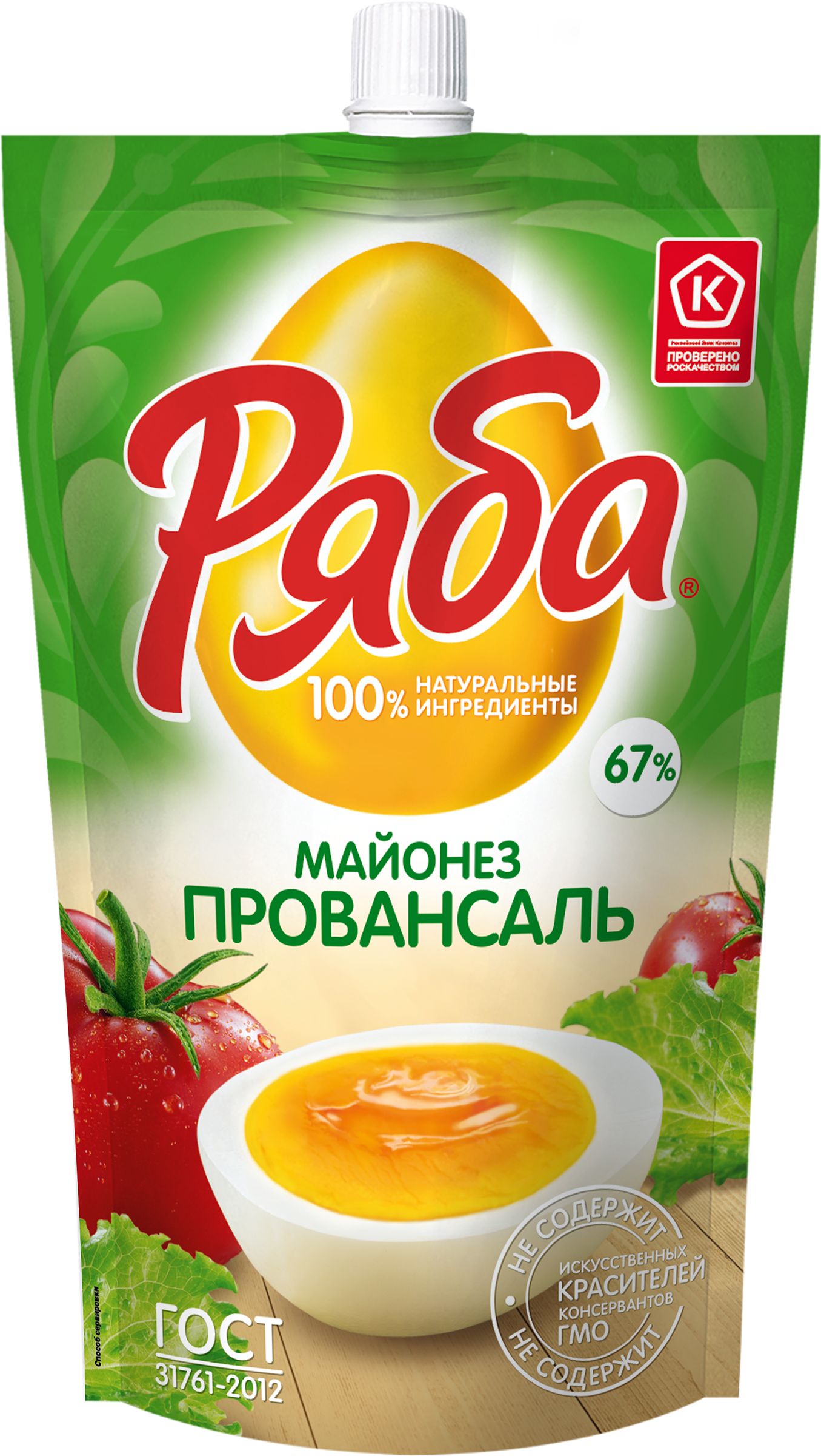Изображение товара Майонез РЯБА Провансаль 67%, 350г Изображение товара Майонез РЯБА Провансаль 67%, 350г