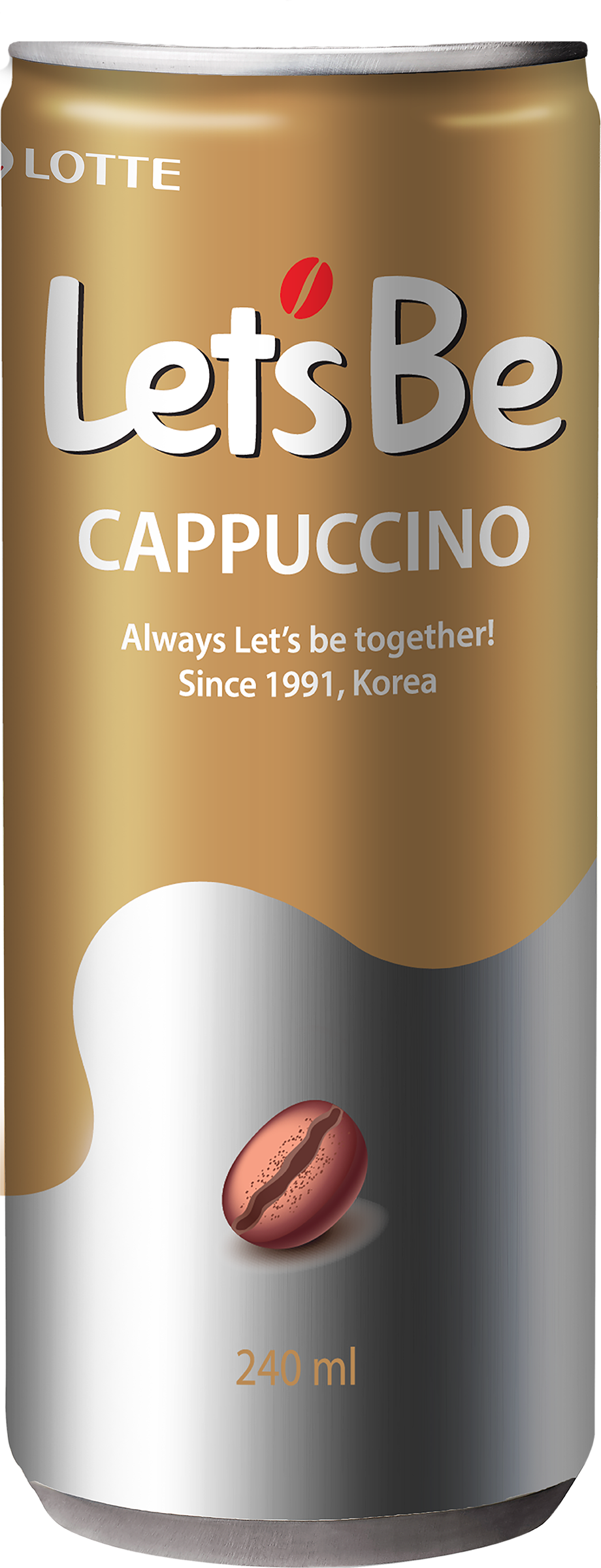 Изображение товара Напиток кофейный LOTTE Let's Be Cappuccino, 0.24л Изображение товара Напиток кофейный LOTTE Let's Be Cappuccino, 0.24л