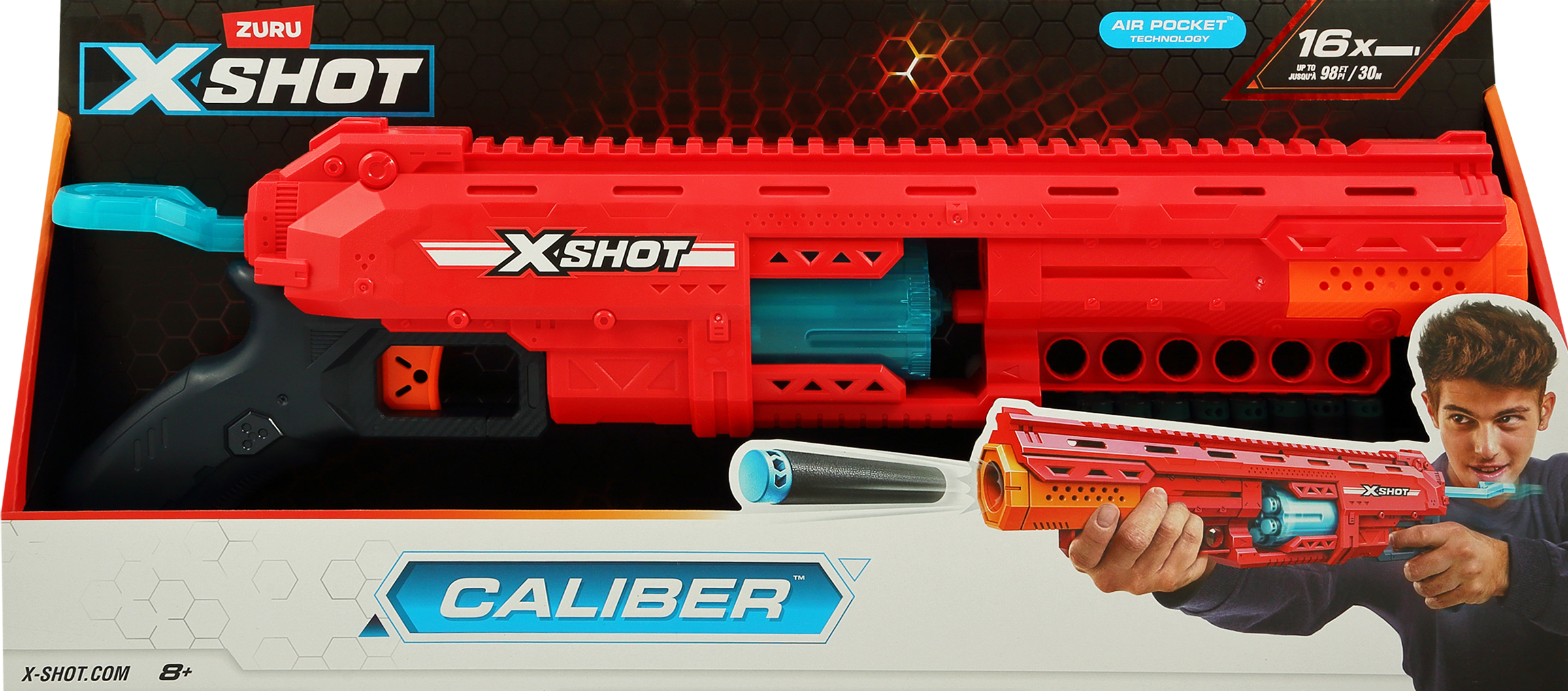 Изображение товара Бластер X-SHOT Excel-Series 1 Caliber с мягкими снарядами 16 шт для детей от 8 лет Изображение товара Бластер X-SHOT Excel-Series 1 Caliber с мягкими снарядами 16 шт для детей от 8 лет