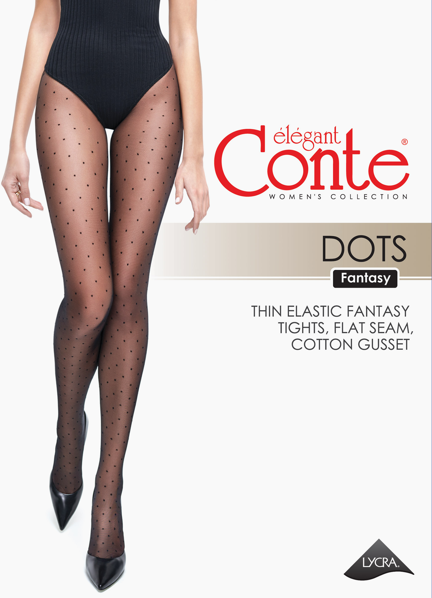 Изображение товара Колготки женские CONTE Fantasy Dots 20 den nero 3, Арт. 14С-48СП
