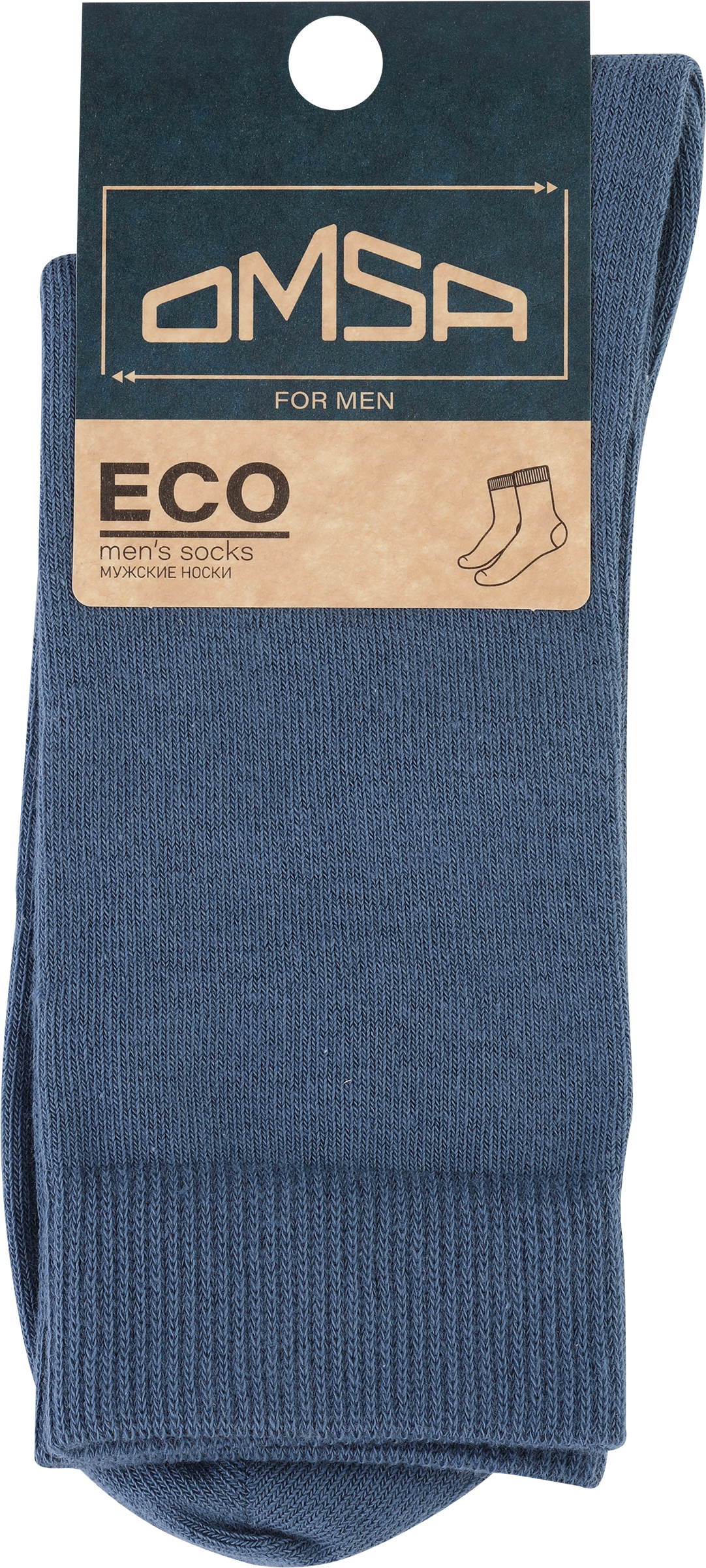 Изображение товара Носки мужские OMSA For Men Eco р. 39–47, jeans, Арт. ECO 401 Colors Изображение товара Носки мужские OMSA For Men Eco р. 39–47, jeans, Арт. ECO 401 Colors