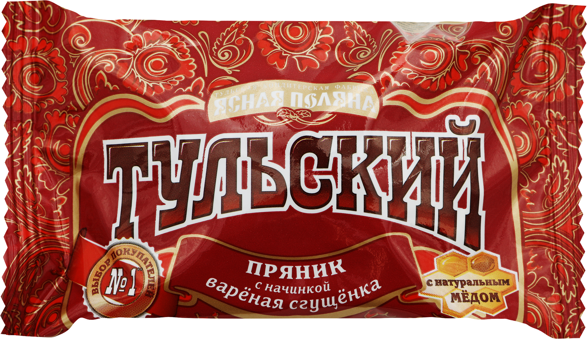 Изображение товара Пряник ТУЛЬСКИЙ ПРЯНИК с начинкой вареная сгущенка, 45г Изображение товара Пряник ТУЛЬСКИЙ ПРЯНИК с начинкой вареная сгущенка, 45г