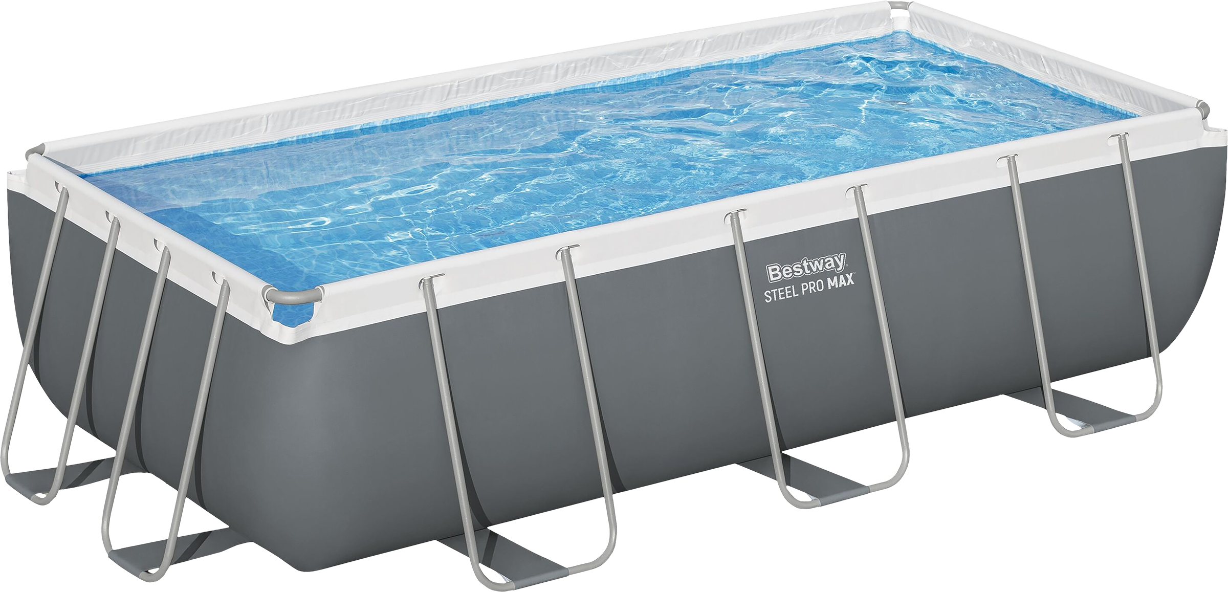 Изображение товара Бассейн каркасный BESTWAY 404x201x100см 6478л, с фильтром-насосом и лестницей, Арт. 56441 Изображение товара Бассейн каркасный BESTWAY 404x201x100см 6478л, с фильтром-насосом и лестницей, Арт. 56441