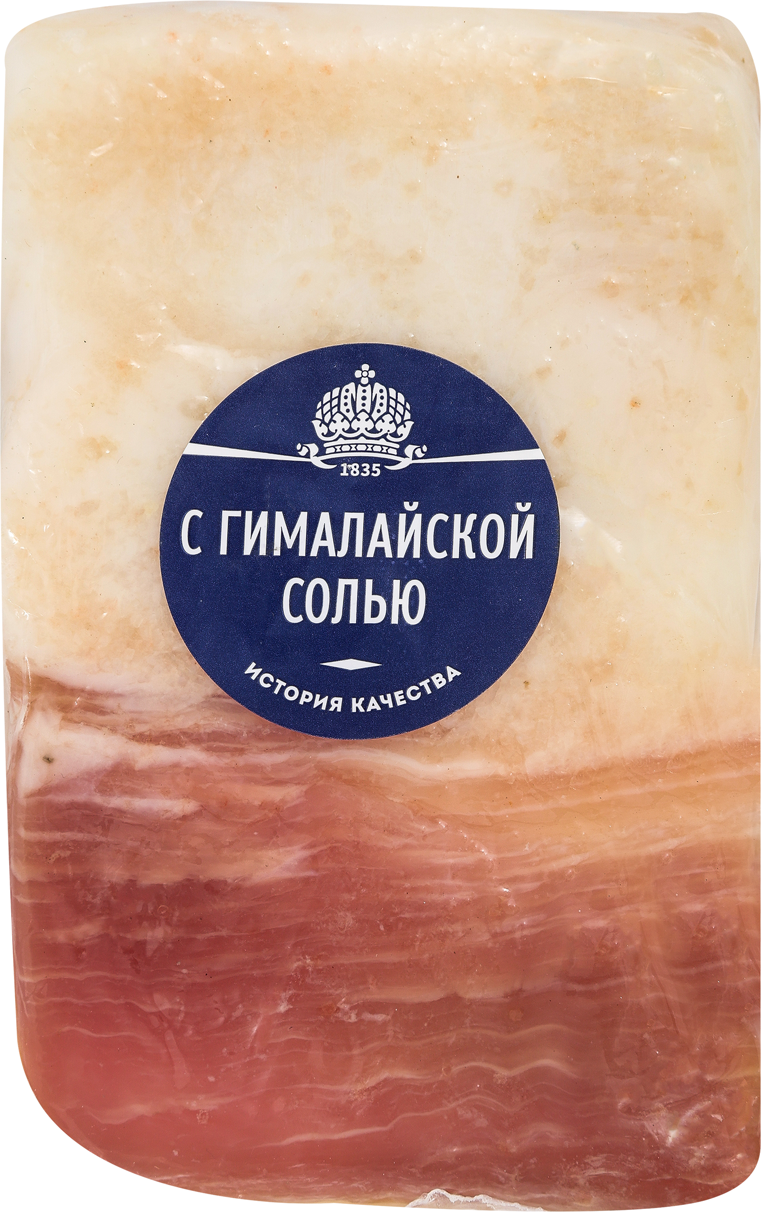 Изображение товара Сало БАХРУШИНЪ с гималайской солью, 280г Изображение товара Сало БАХРУШИНЪ с гималайской солью, 280г