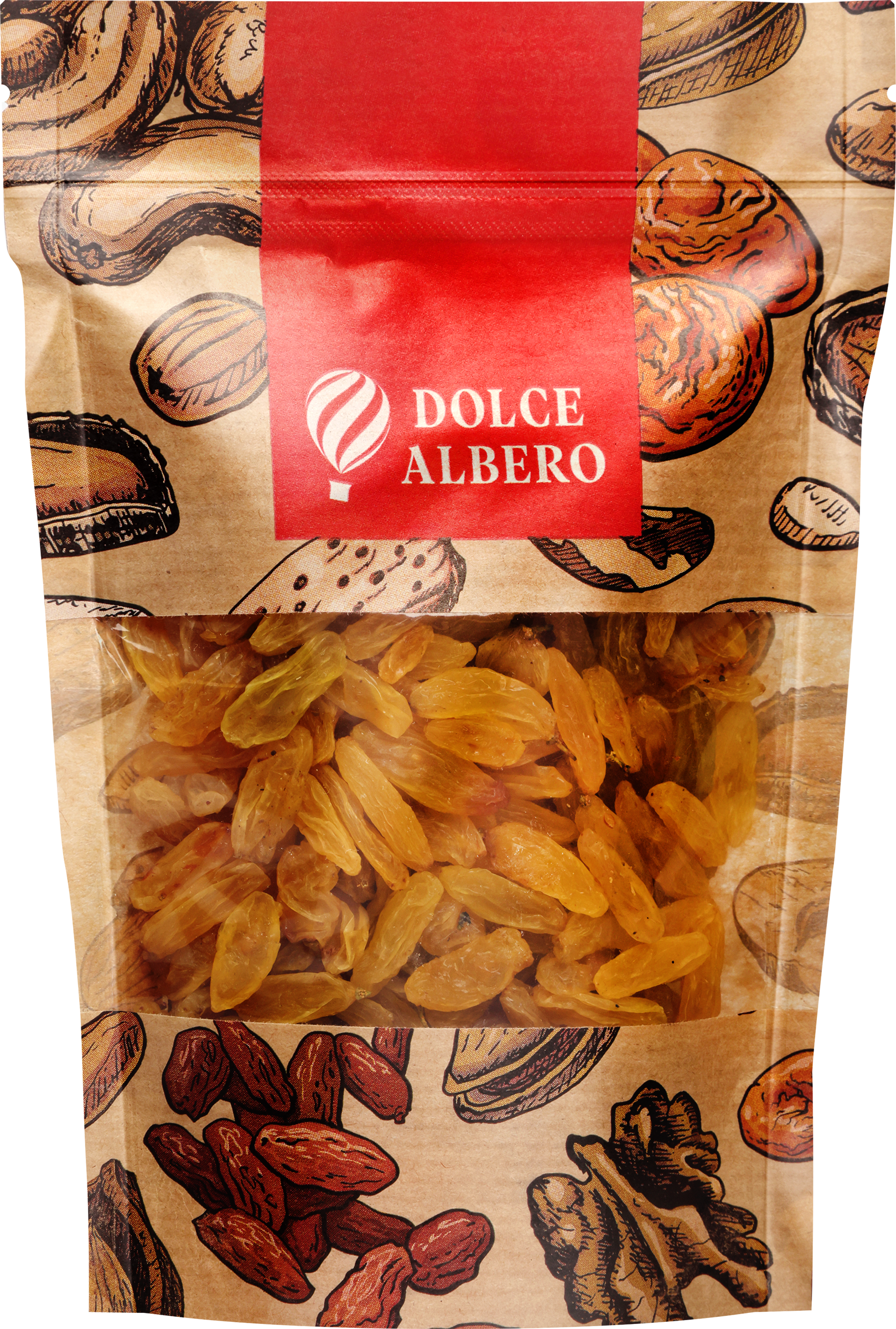 Изображение товара Натуральный изюм DOLCE ALBERO 150г - полезный сухофрукт для здорового питания