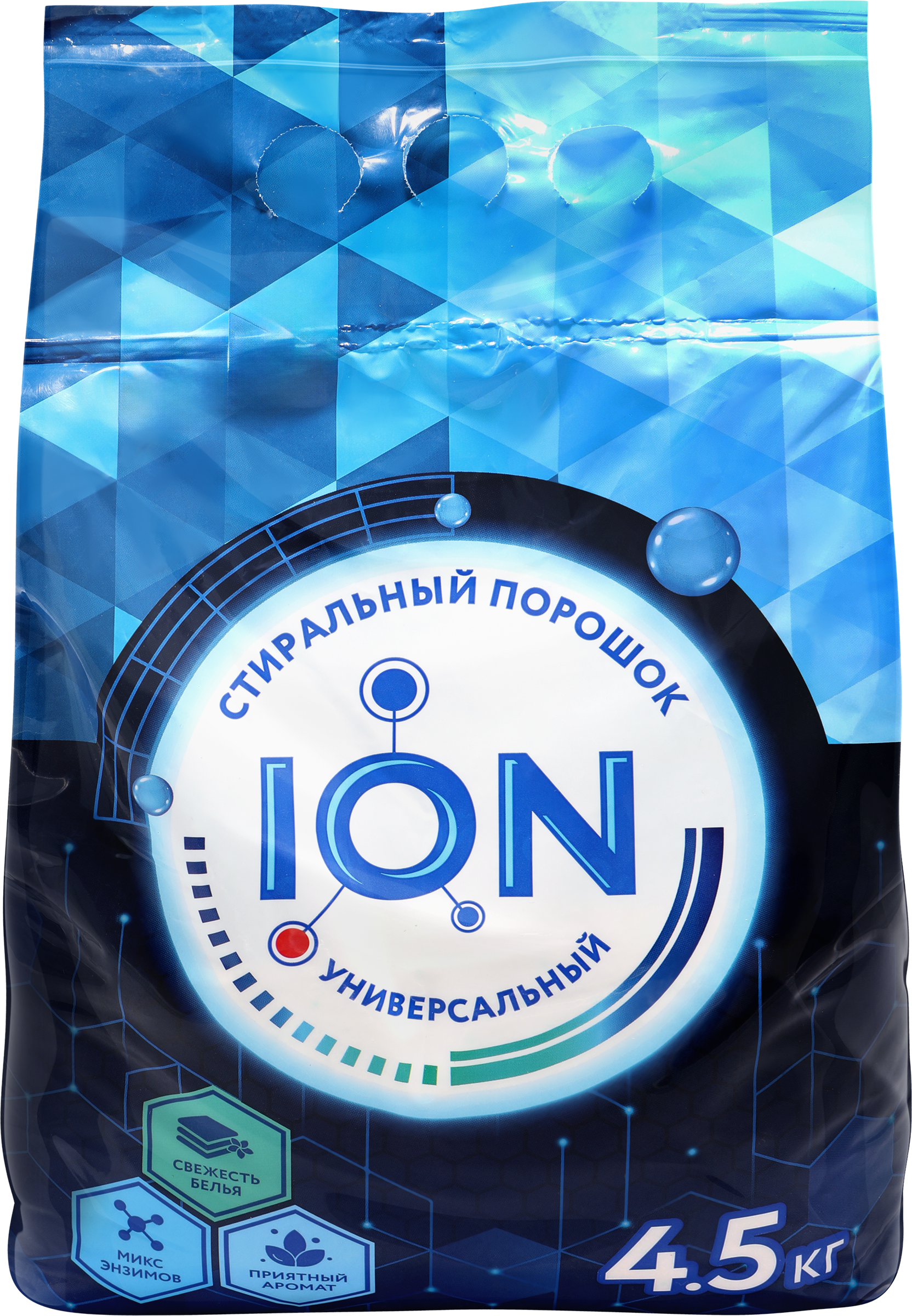 Изображение товара Стиральный порошок ION универсальный, 4,5кг Изображение товара Стиральный порошок ION универсальный, 4,5кг