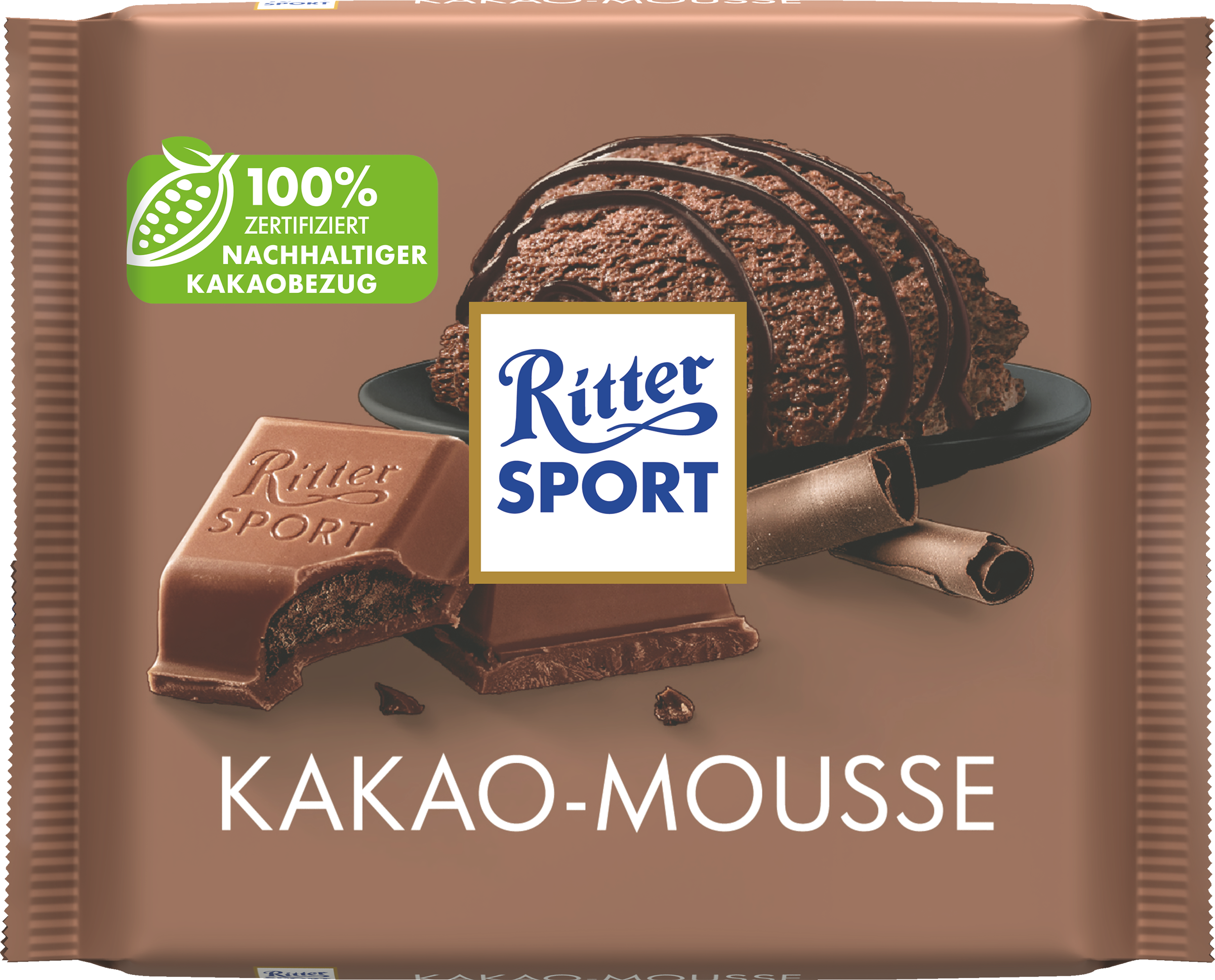 Изображение товара Шоколад молочный RITTER SPORT Какао-мусс с альпийским молоком 100г