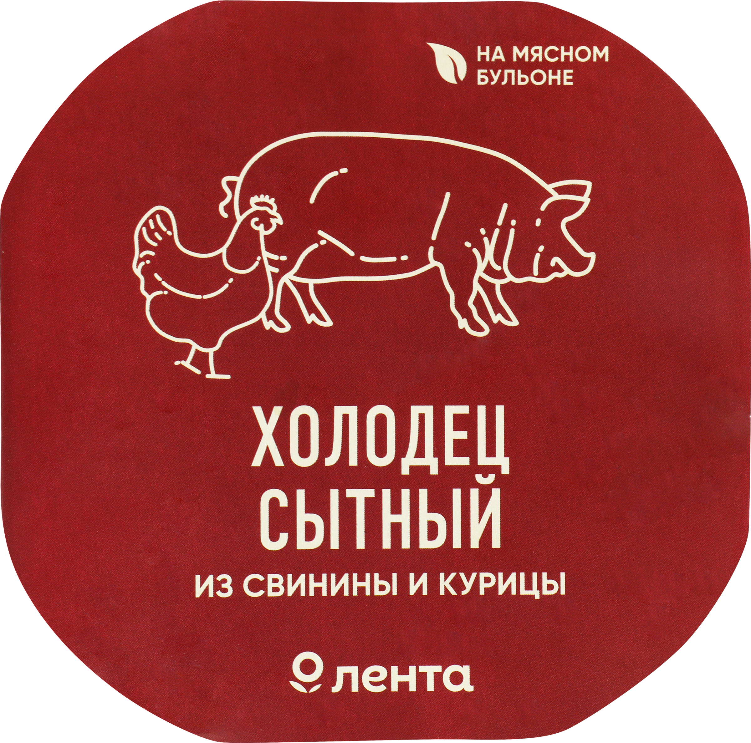 Изображение товара Холодец из свинины и курицы ЛЕНТА Сытный, натуральный деликатес 400г Изображение товара Холодец из свинины и курицы ЛЕНТА Сытный, натуральный деликатес 400г