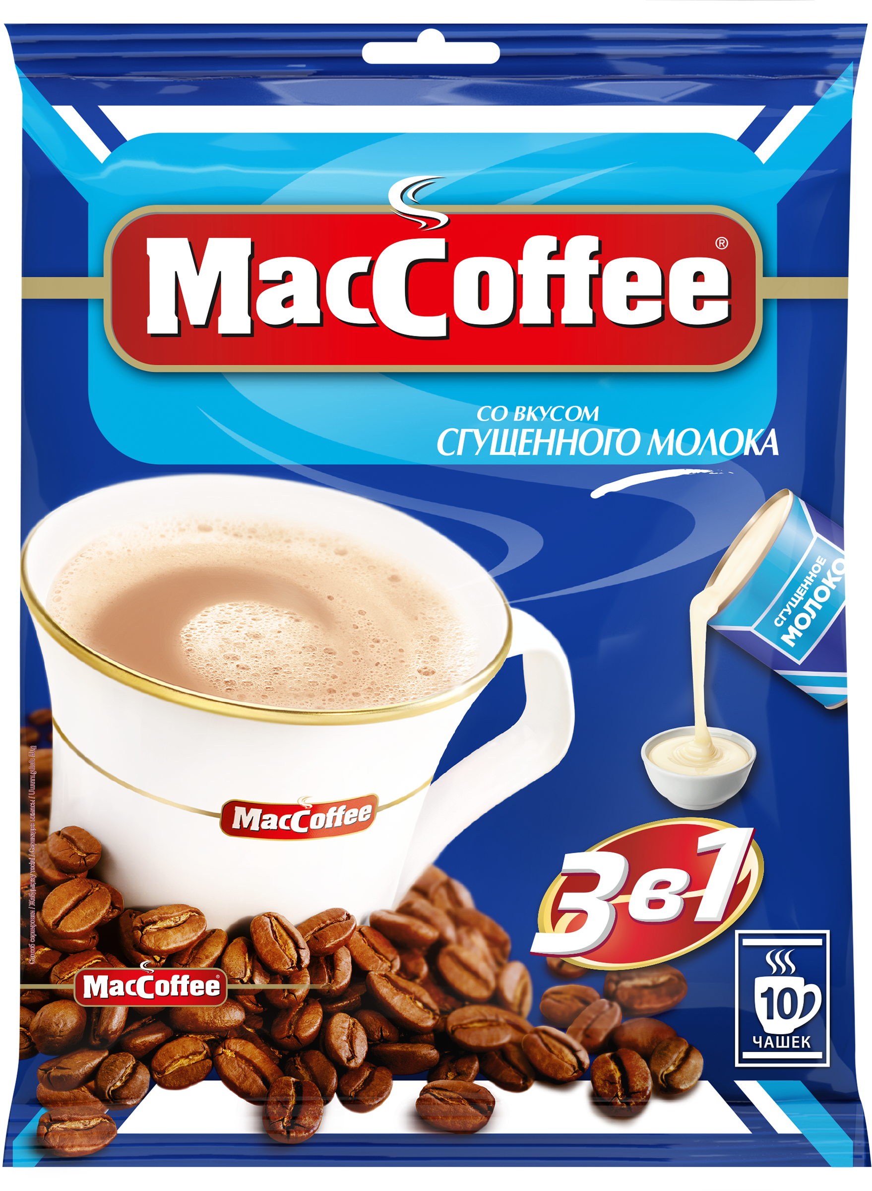 Изображение товара Кофейный растворимый напиток MACCOFFEE 3в1 со сгущенкой, 200г Изображение товара Кофейный растворимый напиток MACCOFFEE 3в1 со сгущенкой, 200г