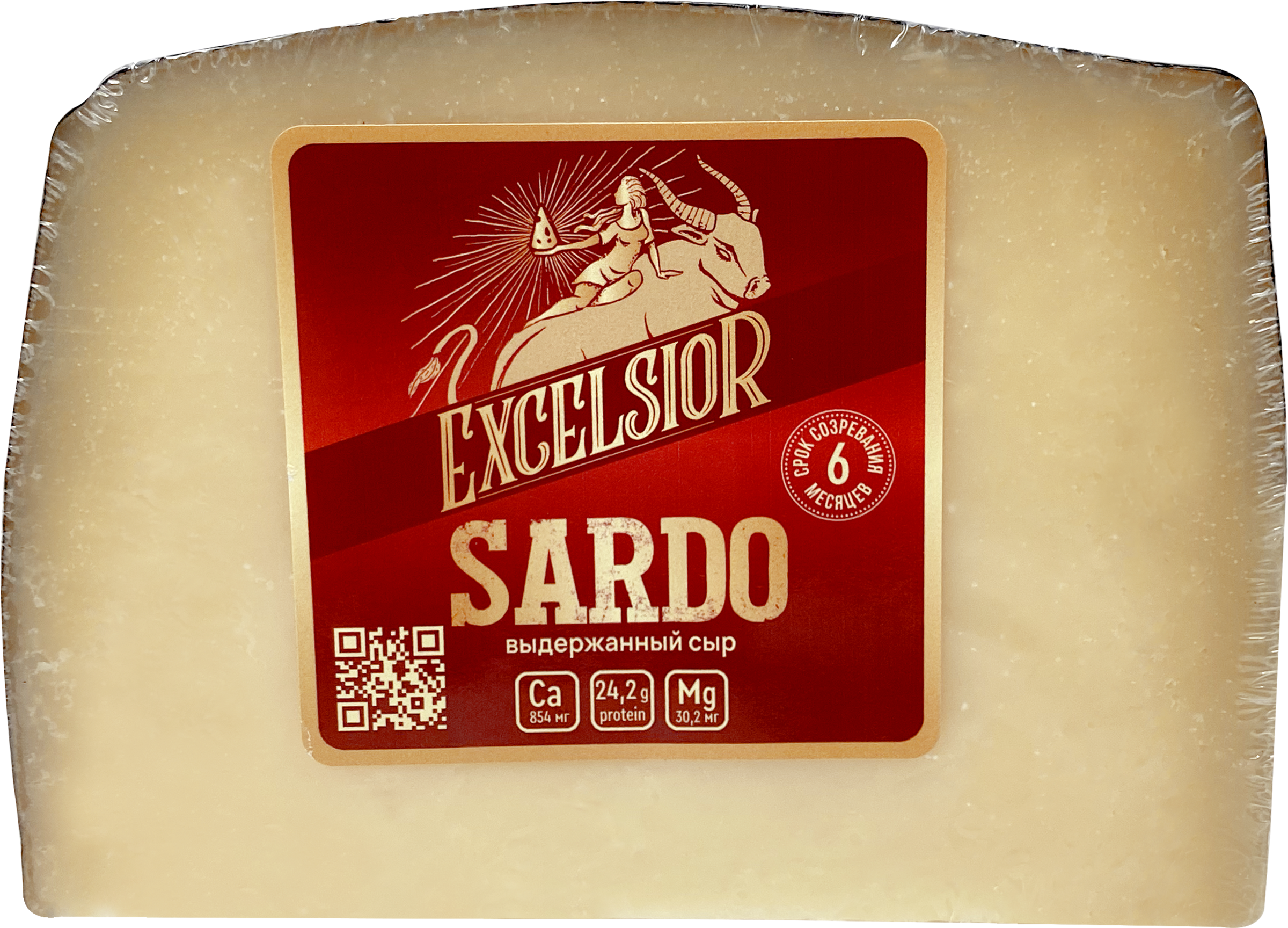 Изображение товара Сыр твердый EXCELSIOR Sardo 45% без змж 0.5 кг Изображение товара Сыр твердый EXCELSIOR Sardo 45% без змж 0.5 кг