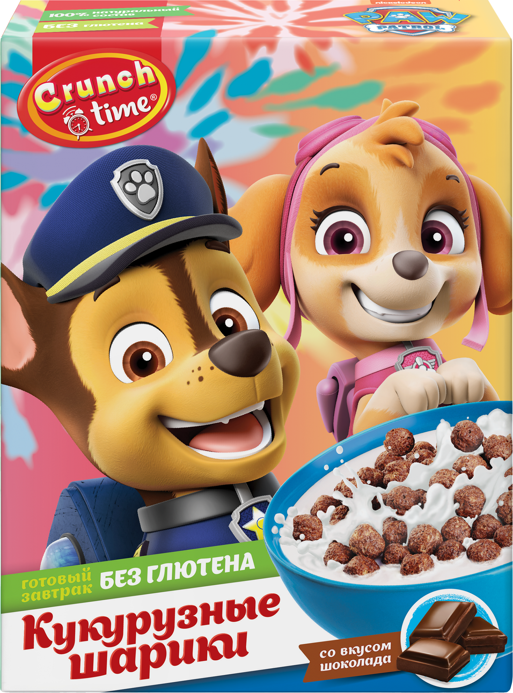 Изображение товара Готовый завтрак CRUNCH TIME Patrol Шарики со вкусом шоколада 170г Изображение товара Готовый завтрак CRUNCH TIME Patrol Шарики со вкусом шоколада 170г