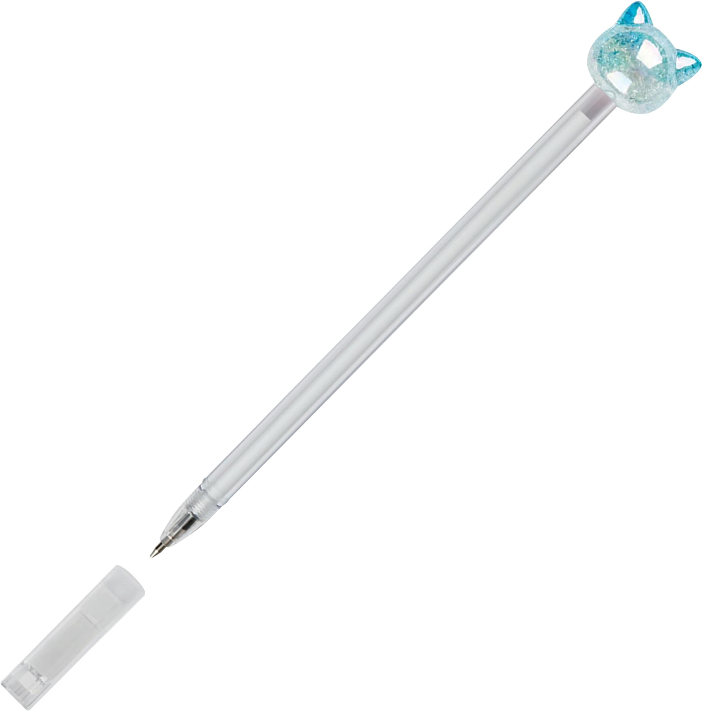 Изображение товара Ручка шариковая MESHU Crystal Kitten, синий, 0,7мм, с топпером, в ассортименте Изображение товара Ручка шариковая MESHU Crystal Kitten, синий, 0,7мм, с топпером, в ассортименте