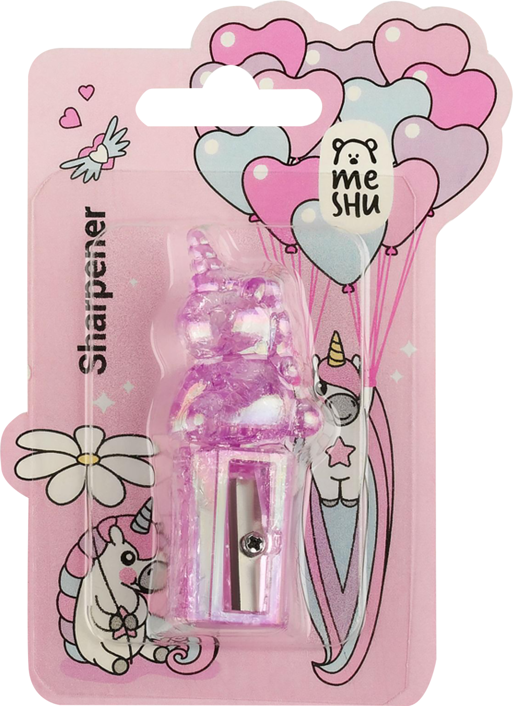 Изображение товара Точилка MESHU Cute unicorn пластиковая, 1 отверстие, в ассортименте Изображение товара Точилка MESHU Cute unicorn пластиковая, 1 отверстие, в ассортименте
