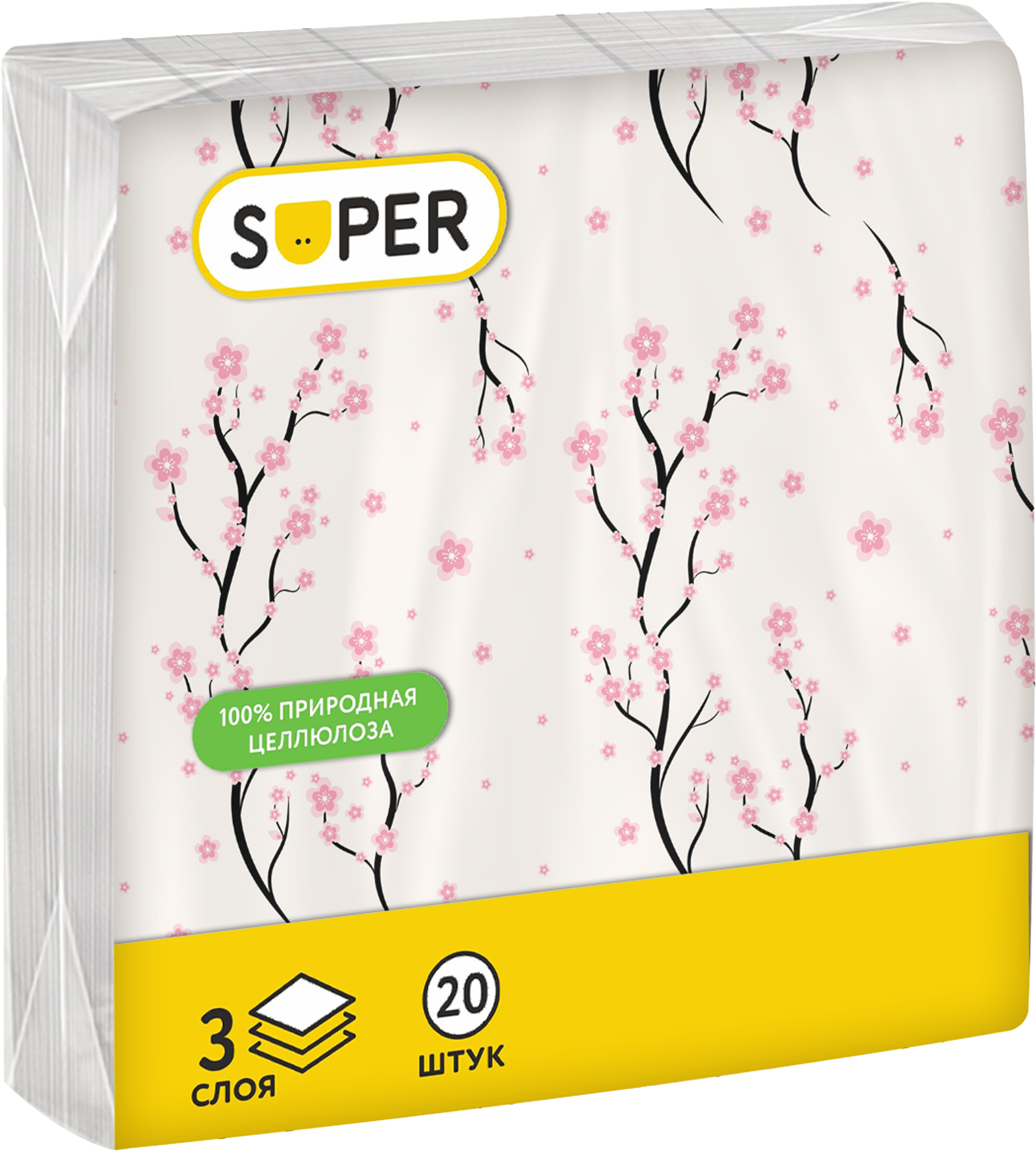 Изображение товара Салфетки бумажные SUPER Вдохновение 3-слоя, 33х33см, 20шт Изображение товара Салфетки бумажные SUPER Вдохновение 3-слоя, 33х33см, 20шт