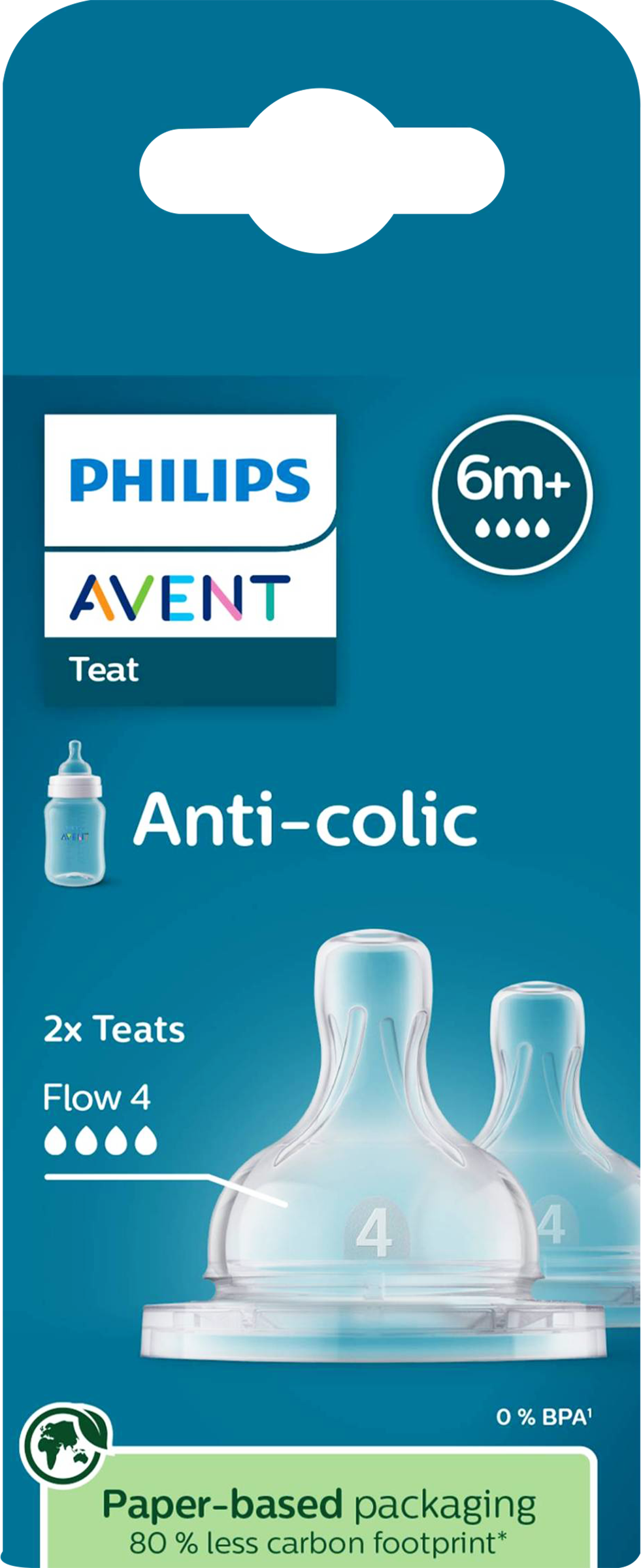 Изображение товара Соска PHILIPS AVENT Anti-colic для бутылочек с 6 месяцев, 2 шт