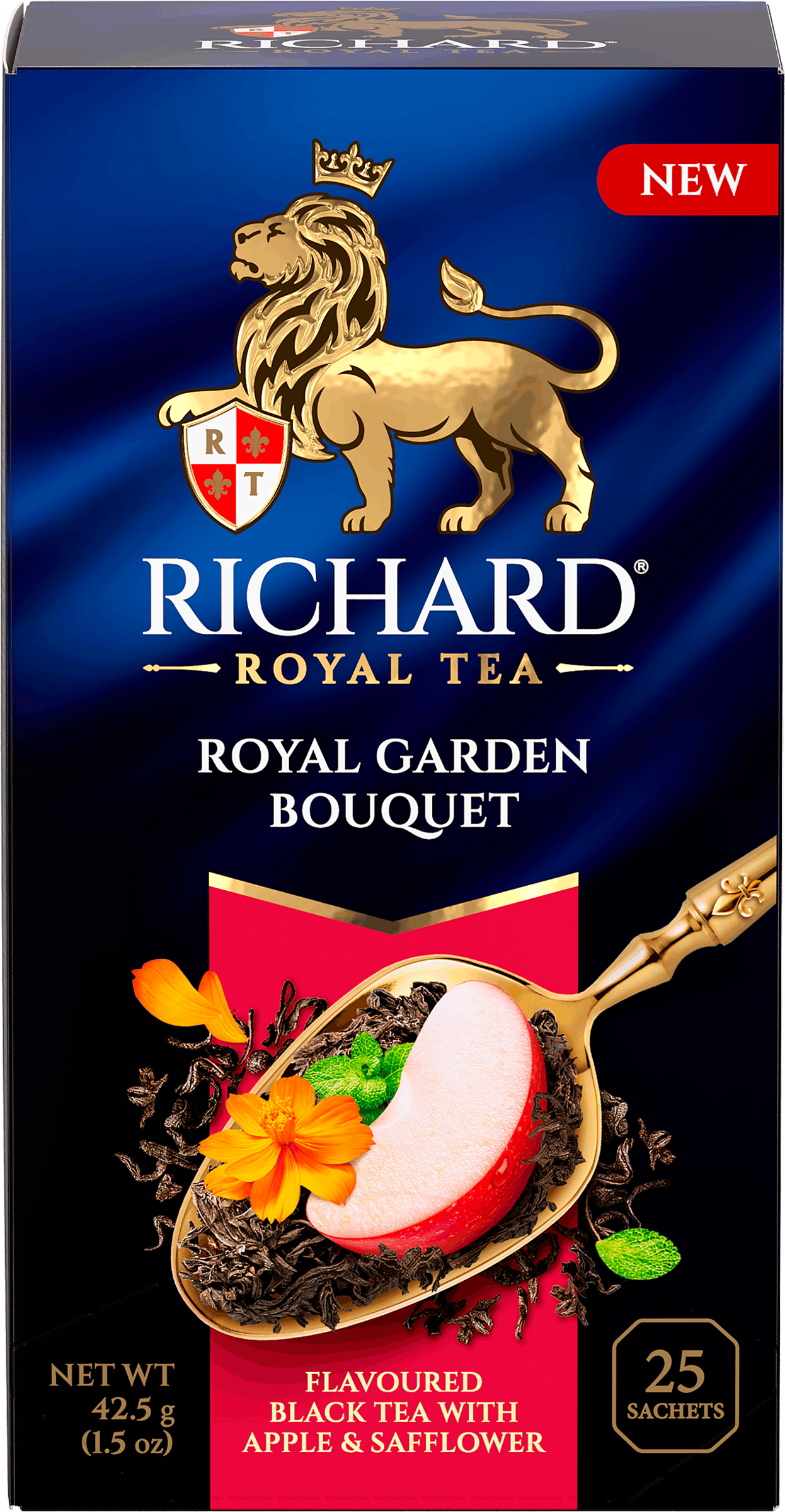 Изображение товара Черный чай RICHARD ROYAL Garden Bouquet с фруктами и мятой, 25 пакетов