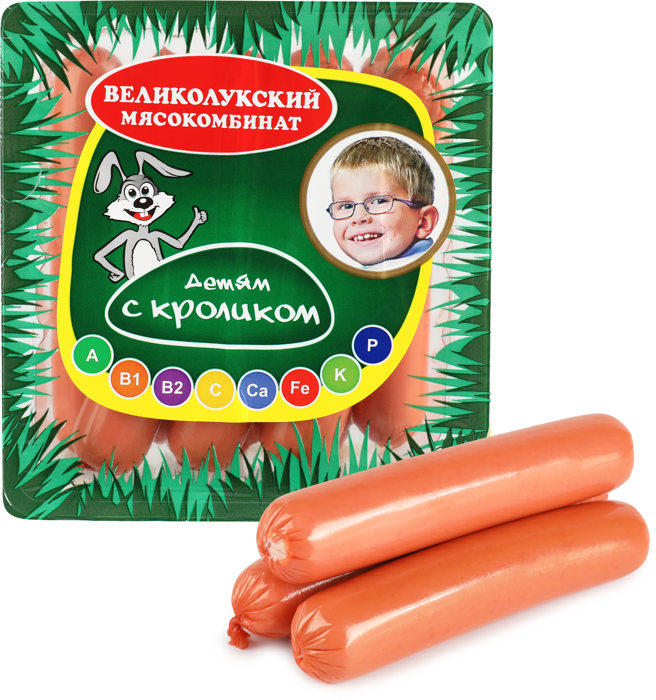 Изображение товара Сосиски МК ВЕЛИКОЛУКСКИЙ Детям с кроликом 330г - вкусное и натуральное питание для малышей Изображение товара Сосиски МК ВЕЛИКОЛУКСКИЙ Детям с кроликом 330г - вкусное и натуральное питание для малышей