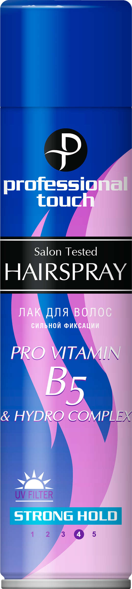 Изображение товара Лак для волос PROFESSIONAL TOUCH с сильной фиксацией и витамином B5, 265мл