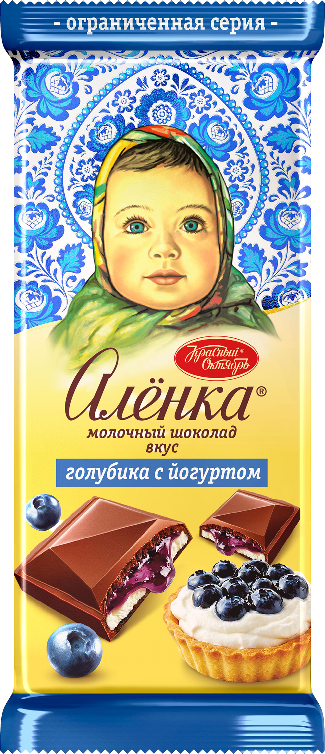 Изображение товара Шоколад молочный АЛЕНКА голубика с йогуртом, 87г