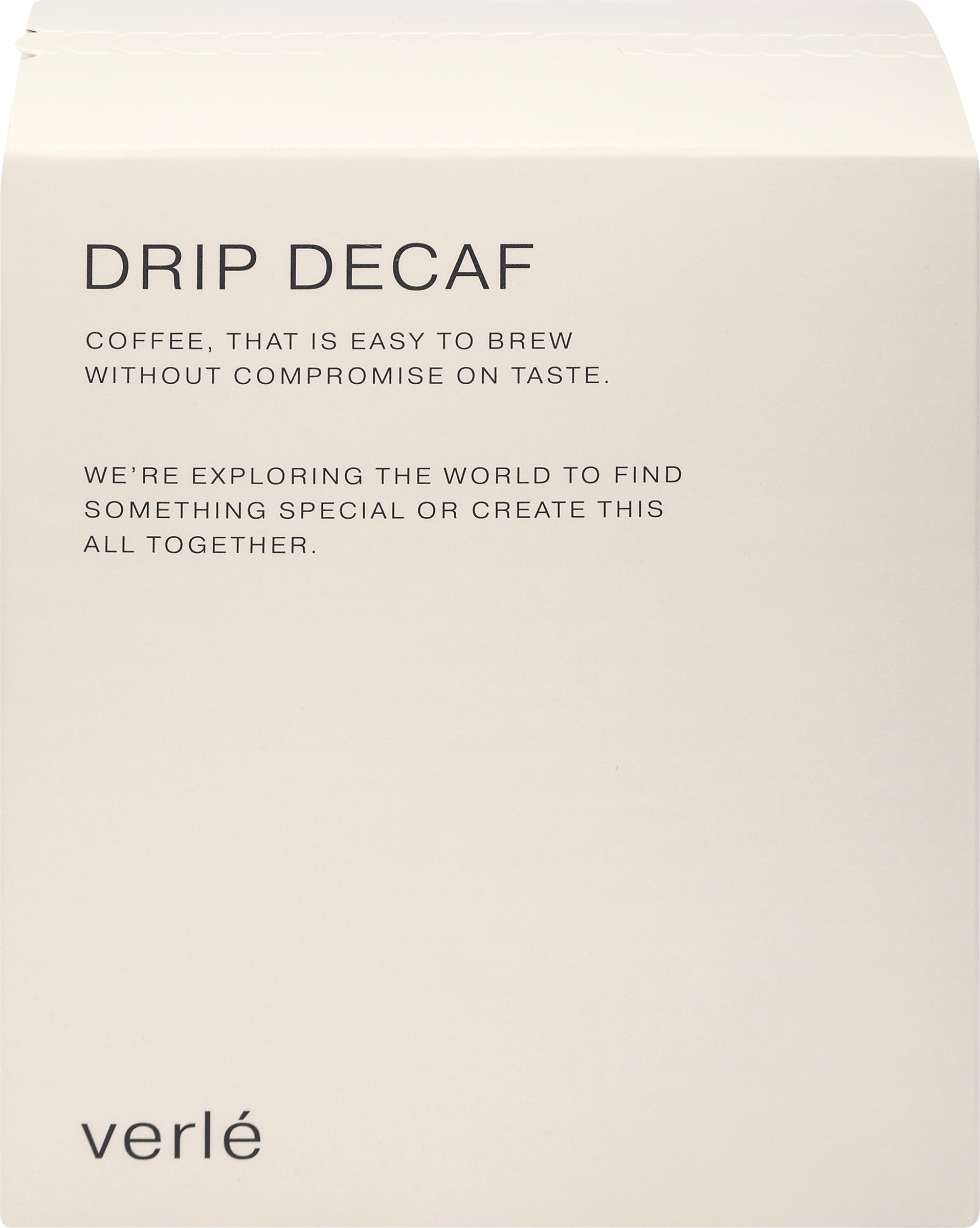 Изображение товара Кофе молотый VERLE Decaf Drip Box натуральный 66г для заваривания в дрип-капсулях Изображение товара Кофе молотый VERLE Decaf Drip Box натуральный 66г для заваривания в дрип-капсулях