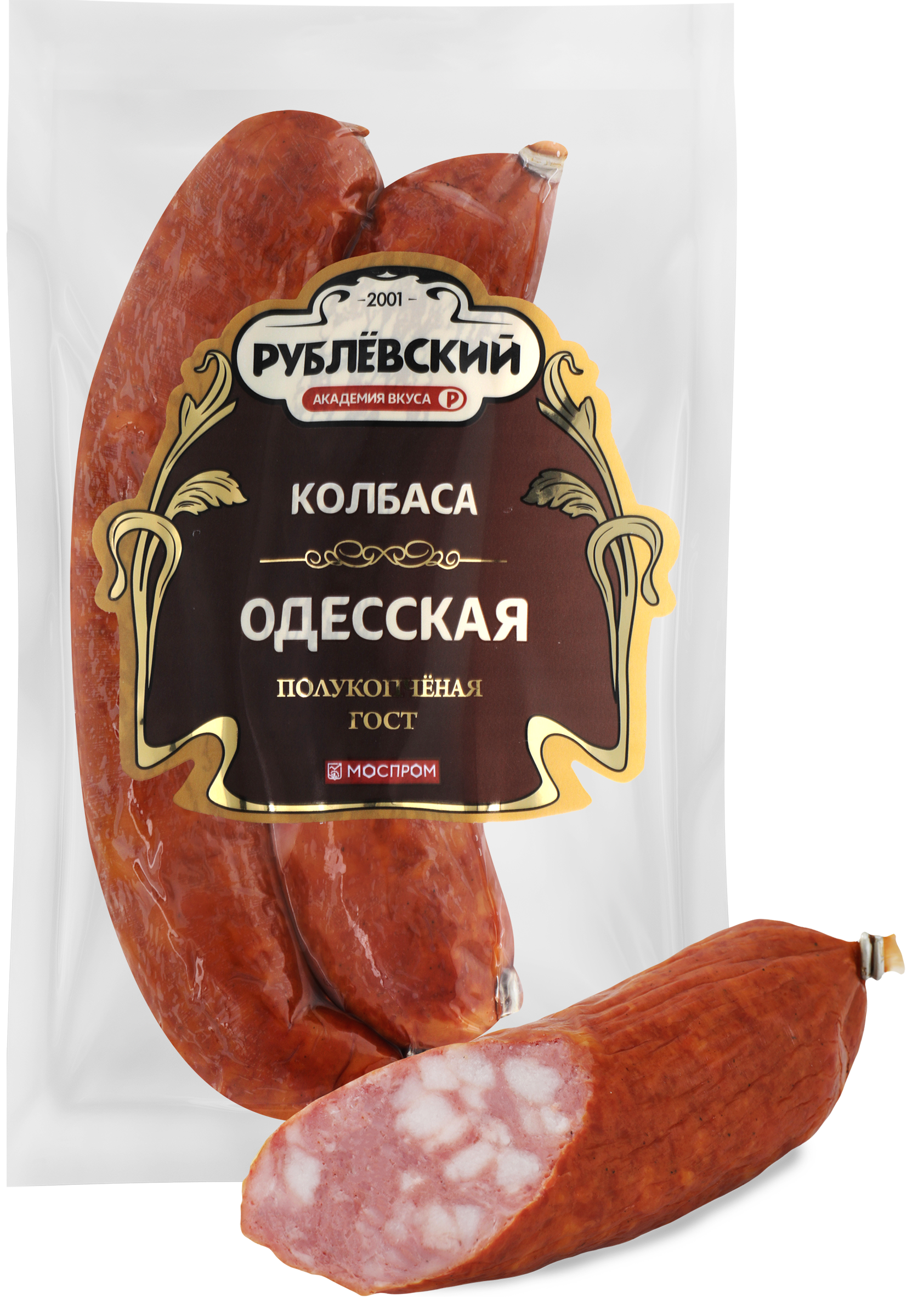 Изображение товара Классическая полукопченая колбаса РУБЛЁВСКИЙ Одесская 350г
